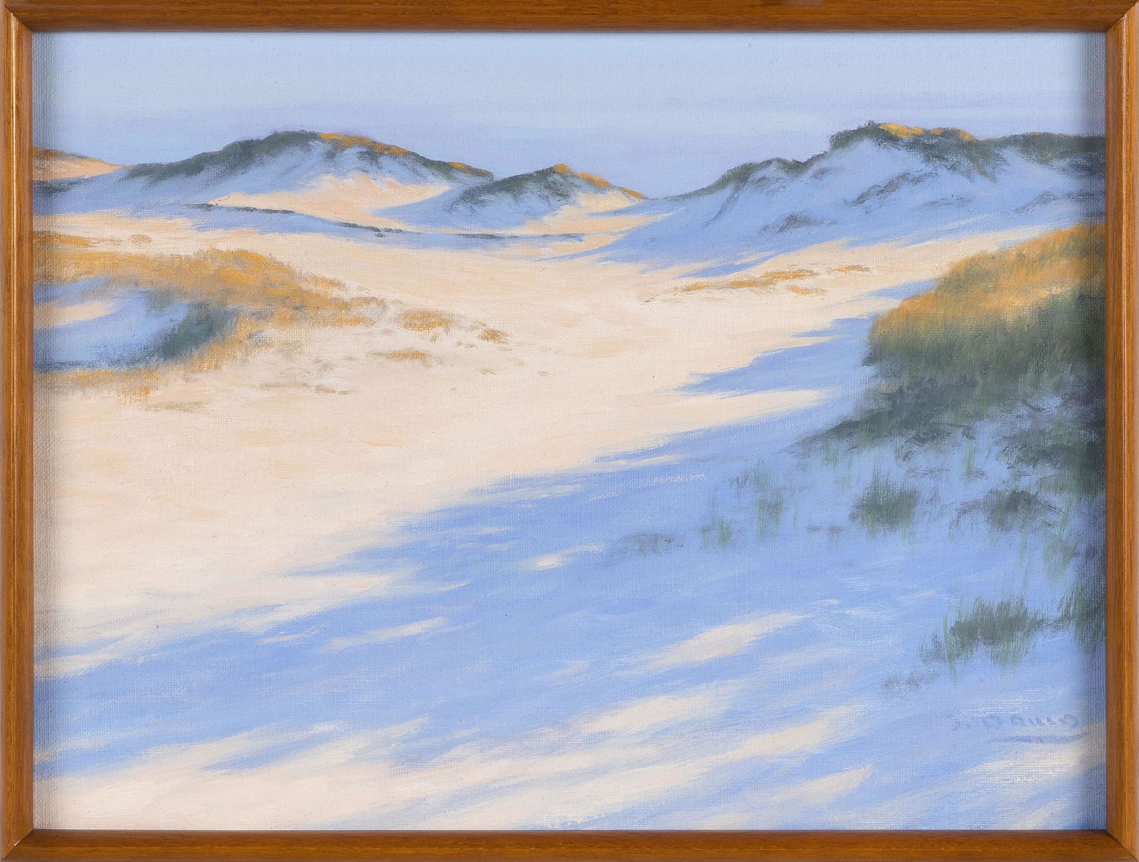 JOHN DOWD (Massachusetts, b. 1960), “Dune Shadows”., Oil on linen, 12” x 16” (1 of 2)