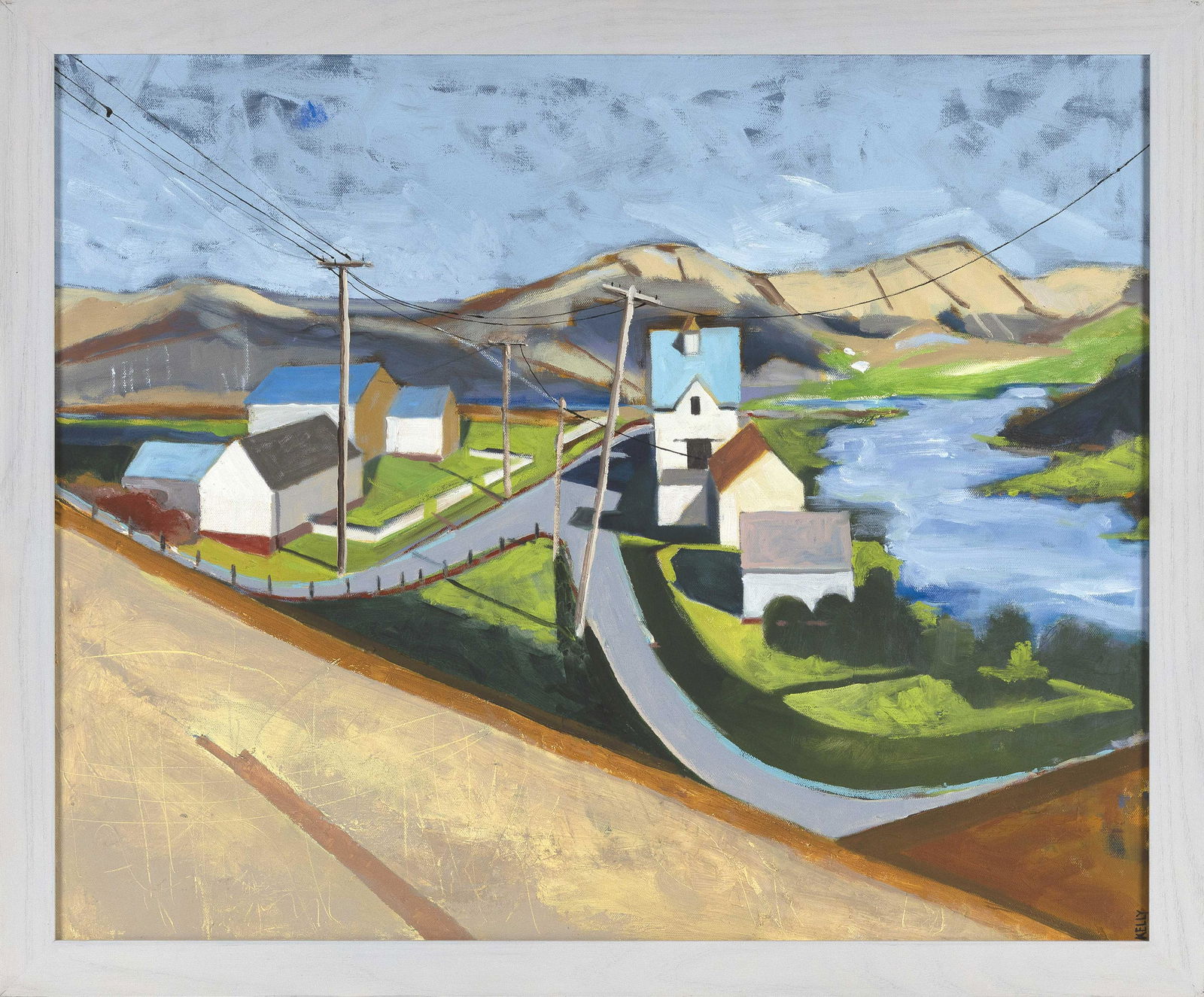 PAUL KELLY (Massachusetts, Contemporary), “Area Near Cold Storage Beach”., Oil on (1 of 2)