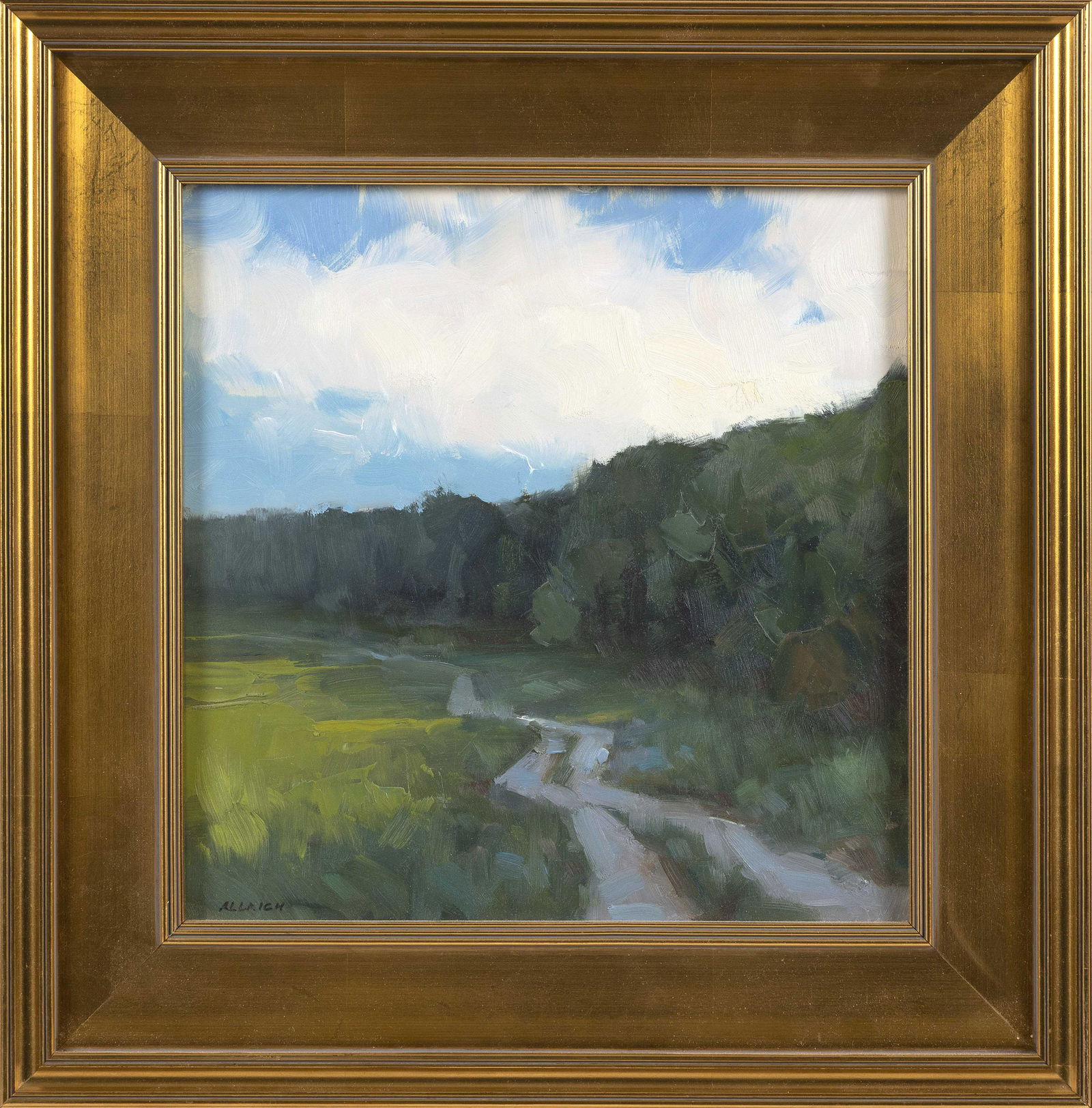 STEVE ALLRICH (Massachusetts/New Mexico, b. 1954), “All the Way Home”., Oil on board, (1 of 2)