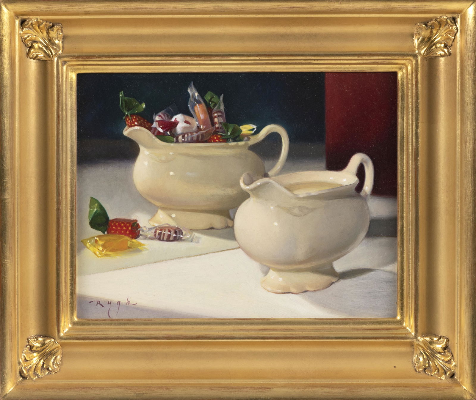 DOUG RUGH (Massachusetts/Germany, b. 1964), "Magic Mirror (The Reflection is Full of Candy)"., Oil (1 of 2)