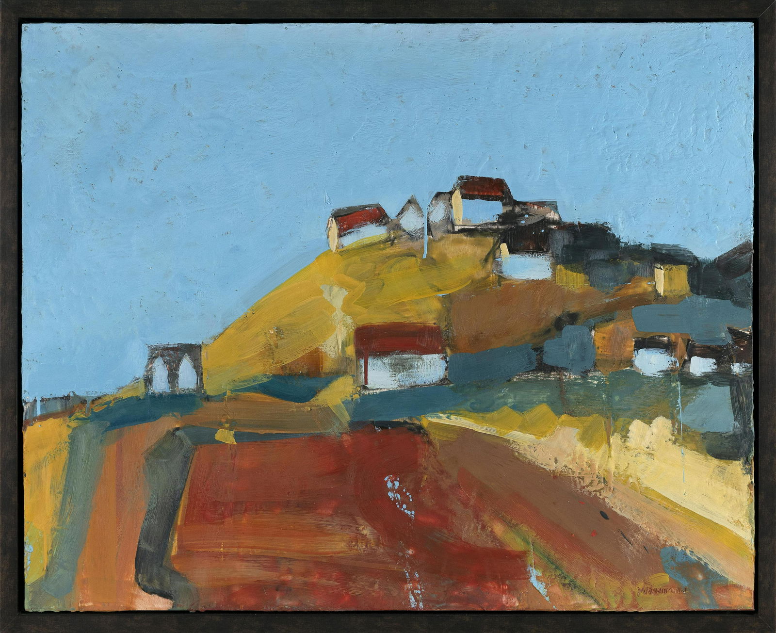 MARC KUNDMANN (Massachusetts, b. 1963), ”Corn Hill, Truro”., Mixed media, 24” x (1 of 2)