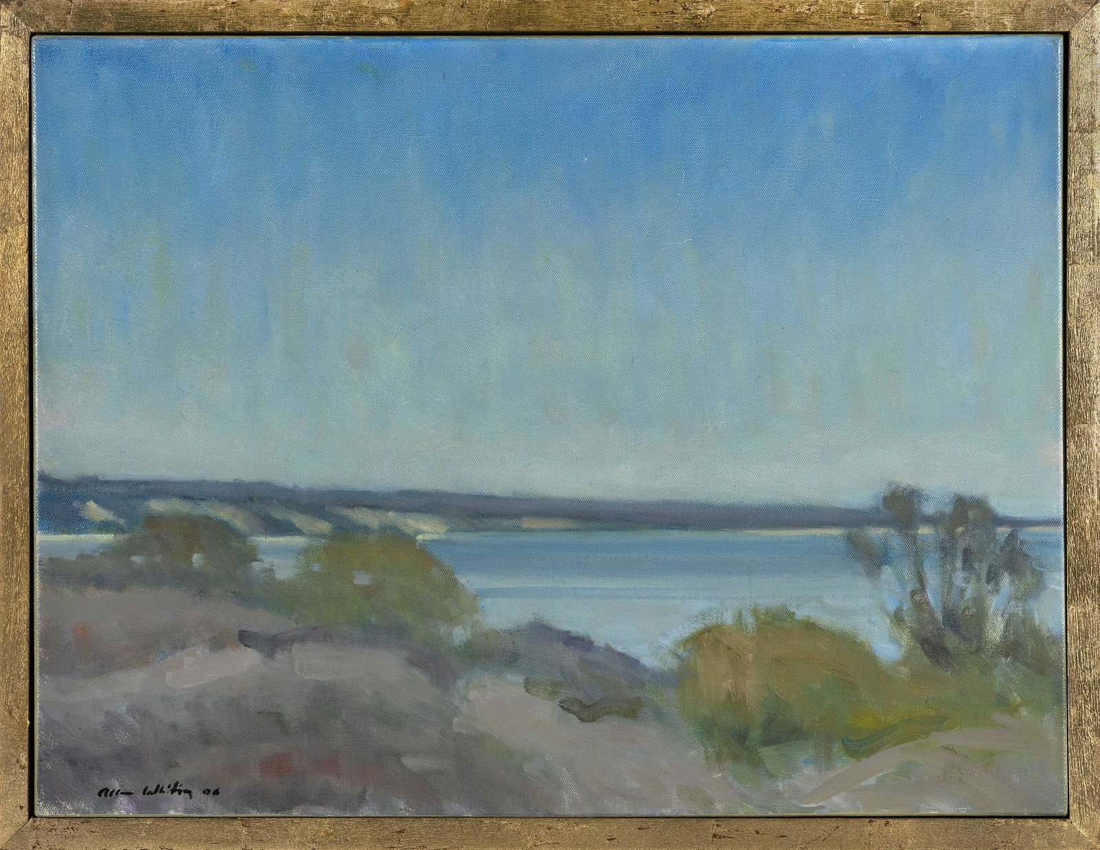 ALLEN WHITING (Massachusetts, b. 1946), "From Squibnocket"., Oil on canvas, 18" x 24". Framed 20" x (1 of 2)