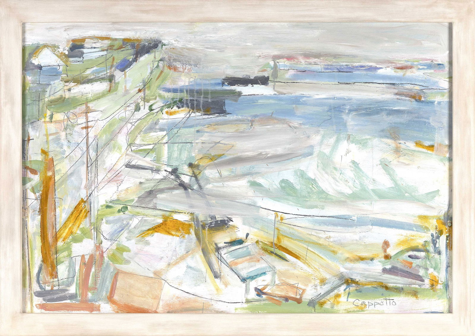 KAREN CAPPOTTO (New York/Massachusetts, b. 1955), “Summer Whispers”., Oil and graphite (1 of 2)