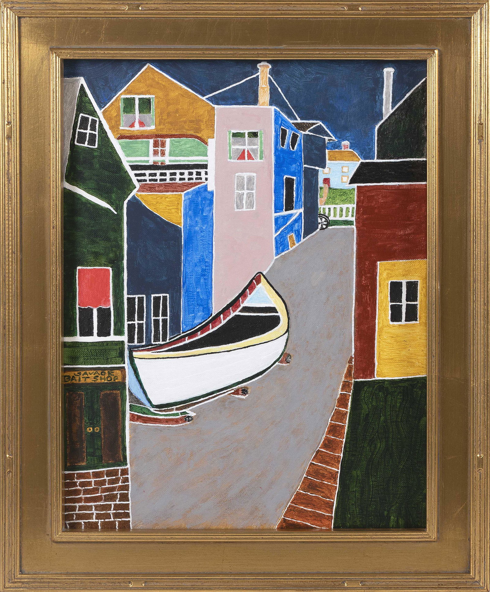 ROBERT SAVAGE (Massachusetts, b. 1951), "The Bait Shop, Provincetown". (Apres Lazzell, III - The (1 of 1)