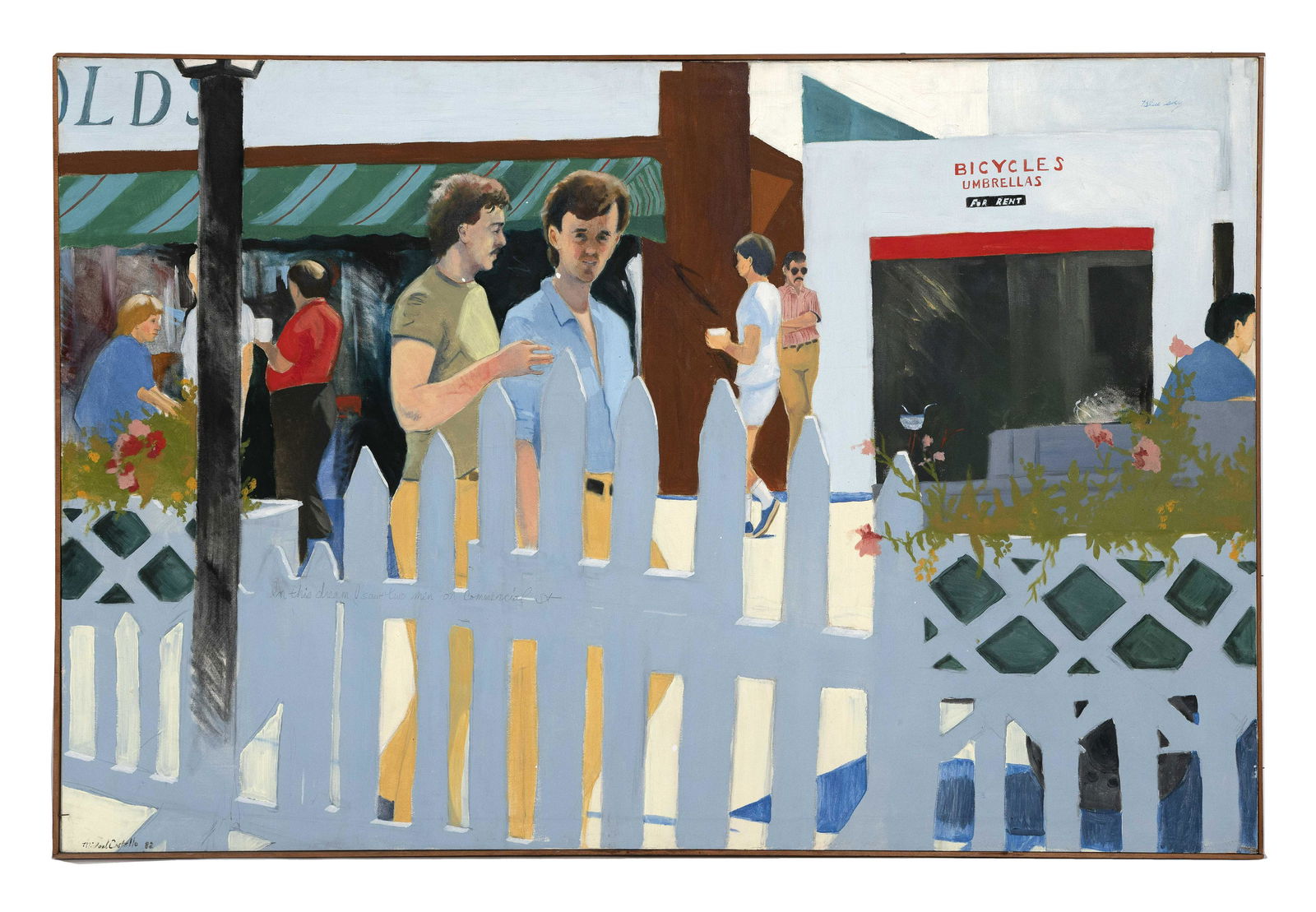 MICHAEL COSTELLO (Massachusetts, Contemporary), “In This Dream I Saw Two Men on Commercial (1 of 2)