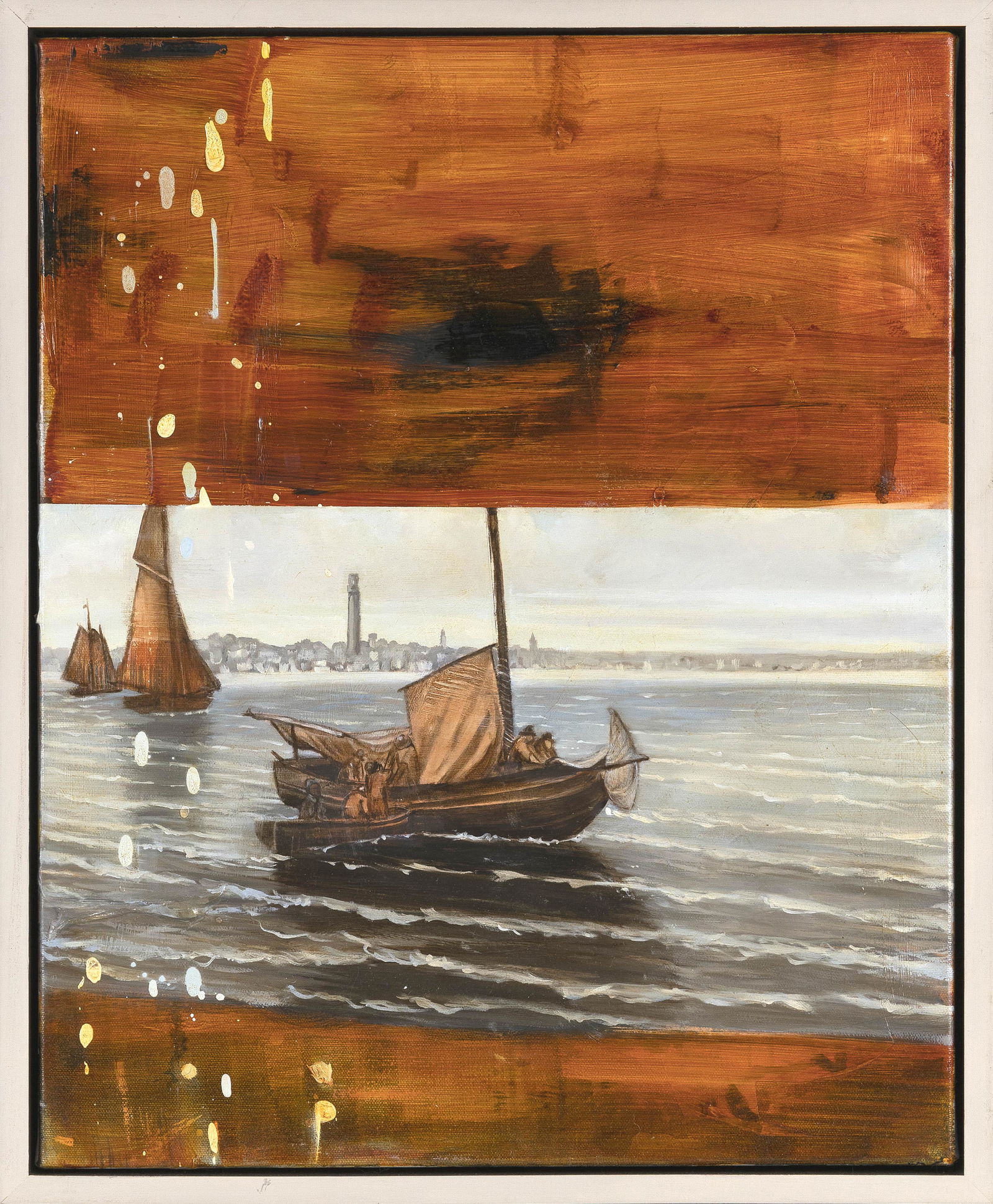 CATHERINE MCCARTHY (Massachusetts, b. 1955), “Cod Haul”., Oil on canvas, 20” x (1 of 2)