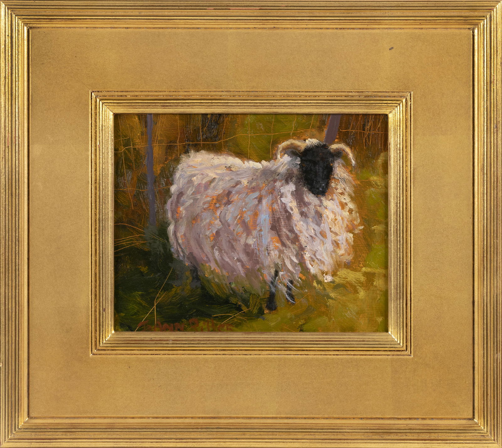 JO ANN RITTER (Massachusetts, Contemporary), "Made in Ireland"., Oil on board, 8" x 10". Framed (1 of 2)