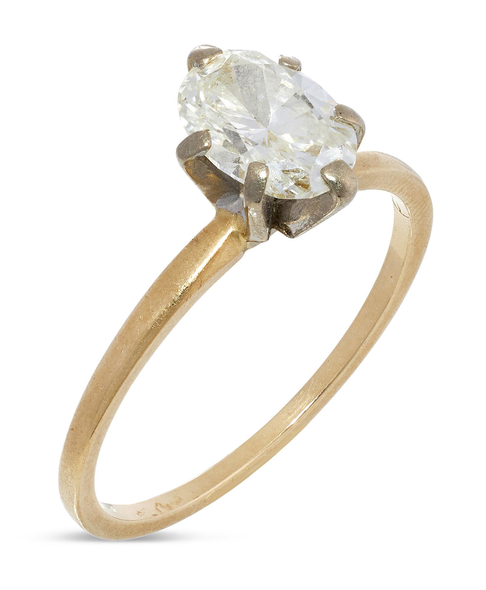 14KT GOLD AND DIAMOND SOLITAIRE RING Approx. 1.42 total dwt. (1 of 1)
