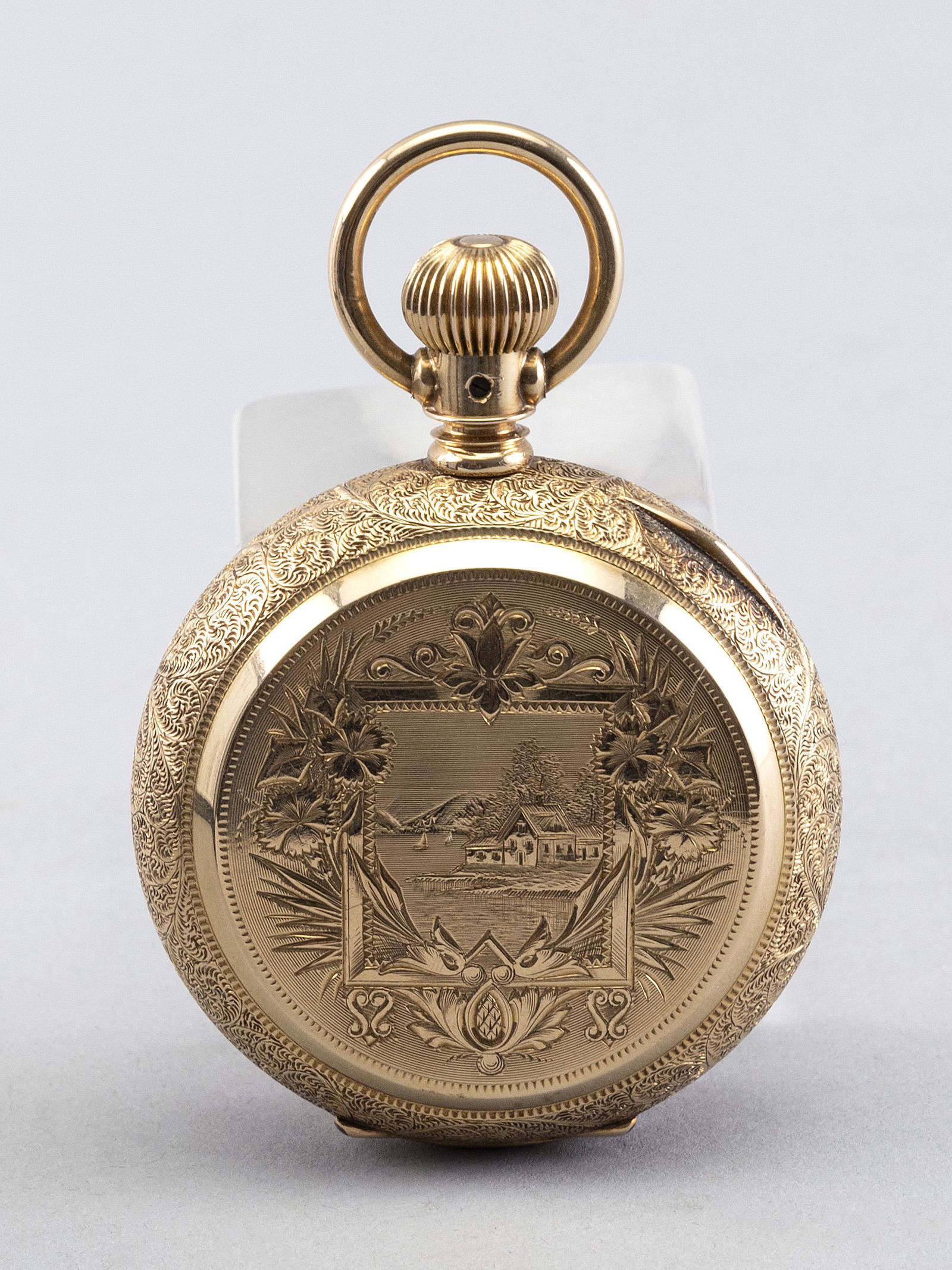 14KT GOLD HUNTER CASE POCKET WATCH Late 19th Century Approx. 93.3 total dwt. (1 of 7)