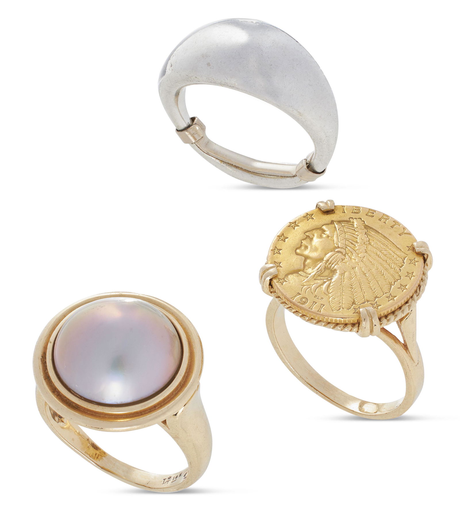 THREE RINGS Approx. 19.46 total dwt. (1 of 1)