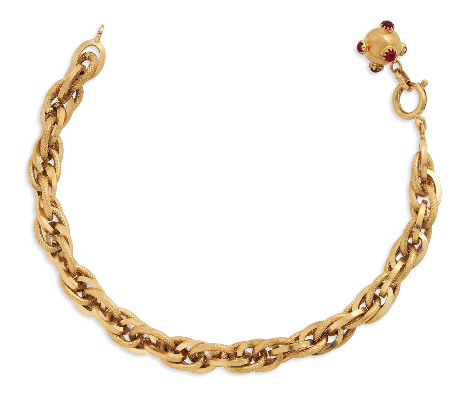 14KT YELLOW GOLD LINK BRACELET Approx. 8.76 total dwt. (1 of 1)
