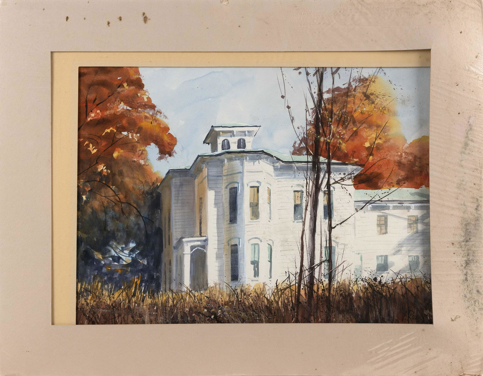CURTIS ROSSER (Cape Cod, Massachusetts, 1927-2005), "Autumn Splendor"., Watercolor on paper, 15" x (1 of 2)