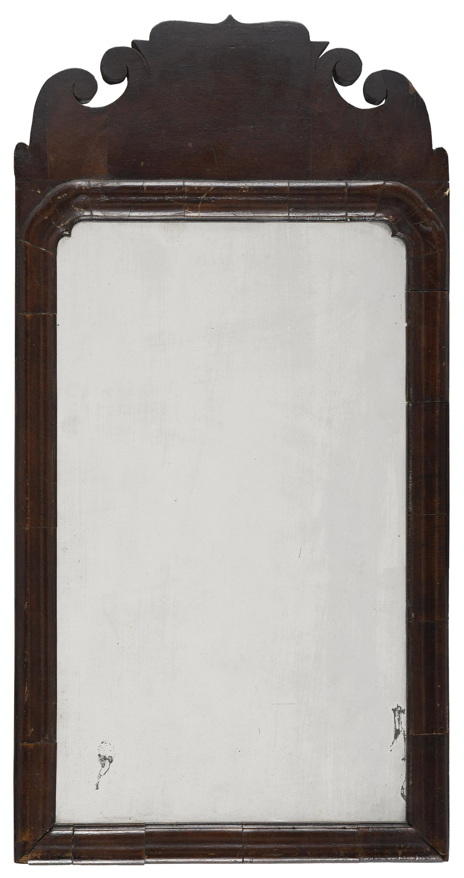 QUEEN ANNE MIRROR America, 18th Century Height 25.25”. Width 13.25”. (1 of 2)