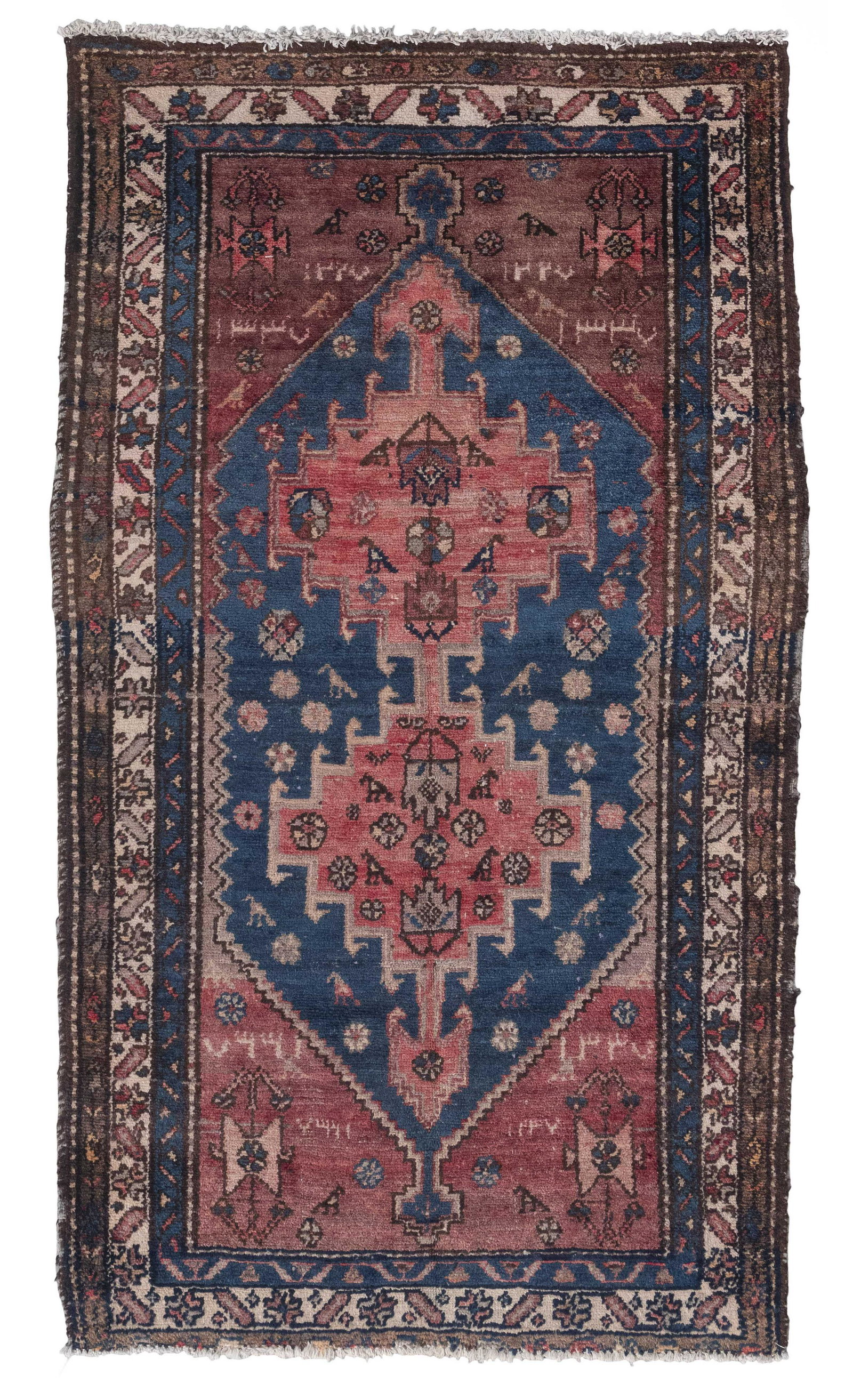 HAMADAN RUG: 3’4” X 6’2” Second Quarter of the 20th Century (1 of 1)