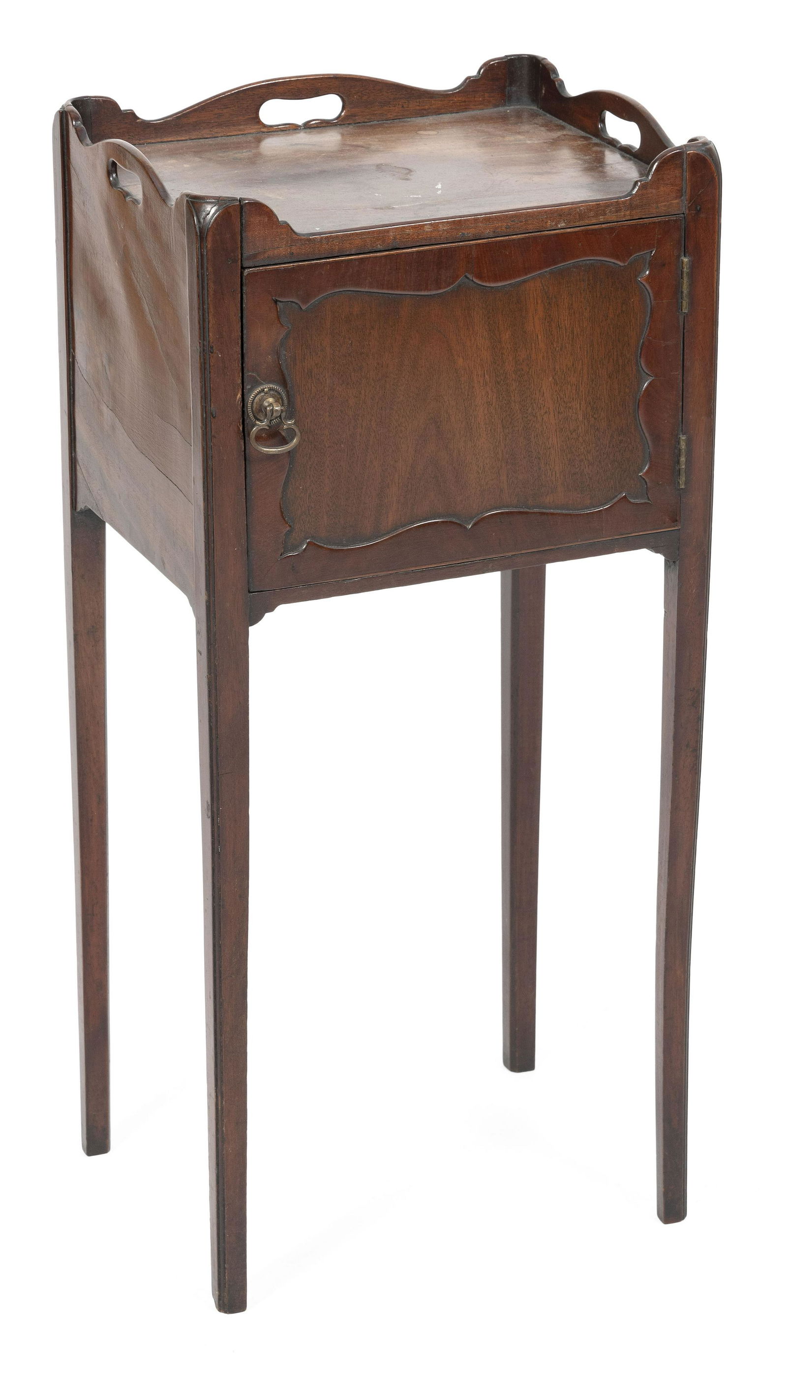 ENGLISH SMOKING STAND WITH GALLERY EDGE 19th Century Height 29”. Width 13.5”. Depth (1 of 1)