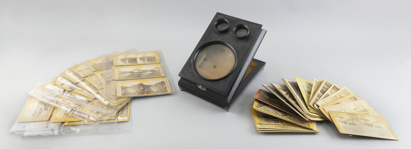 STEREOPTICON VIEWER AND CARDS Last Half of the 19th Century (1 of 3)