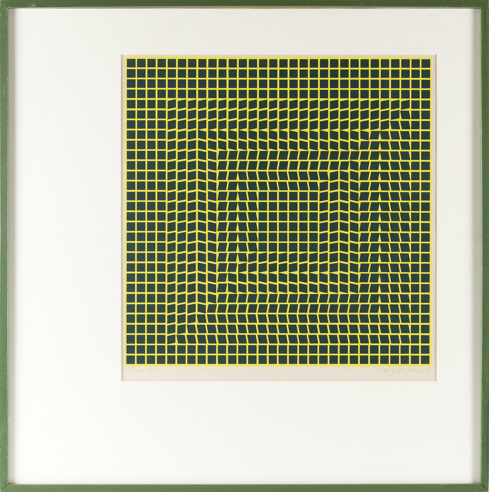 VICTOR VASARELY (France/Hungary, 1906-1997), “Tau-Ceti”, 1967., Color screenprint, (1 of 2)