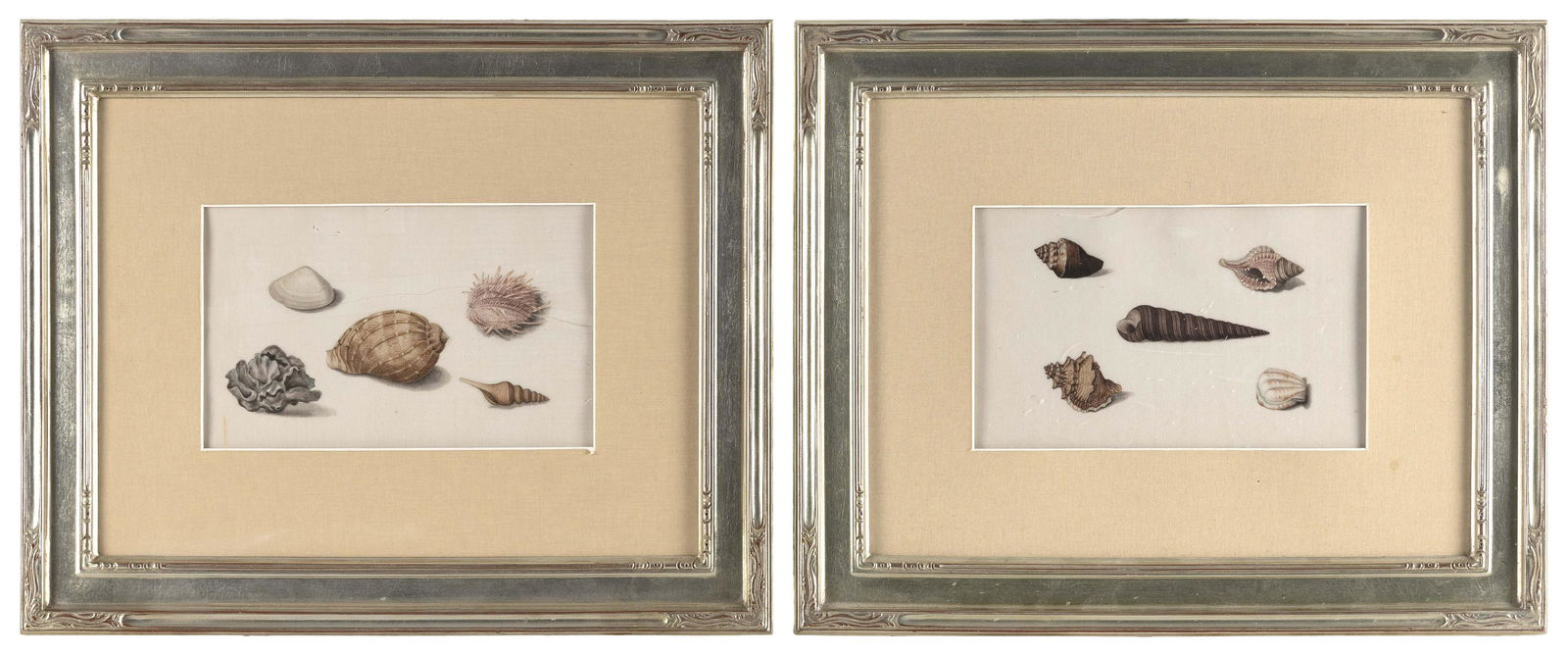 PAIR OF CHINESE EXPORT PITH PAPER PAINTINGS 19th Century Watercolors and gouaches on pith paper, (1 of 2)