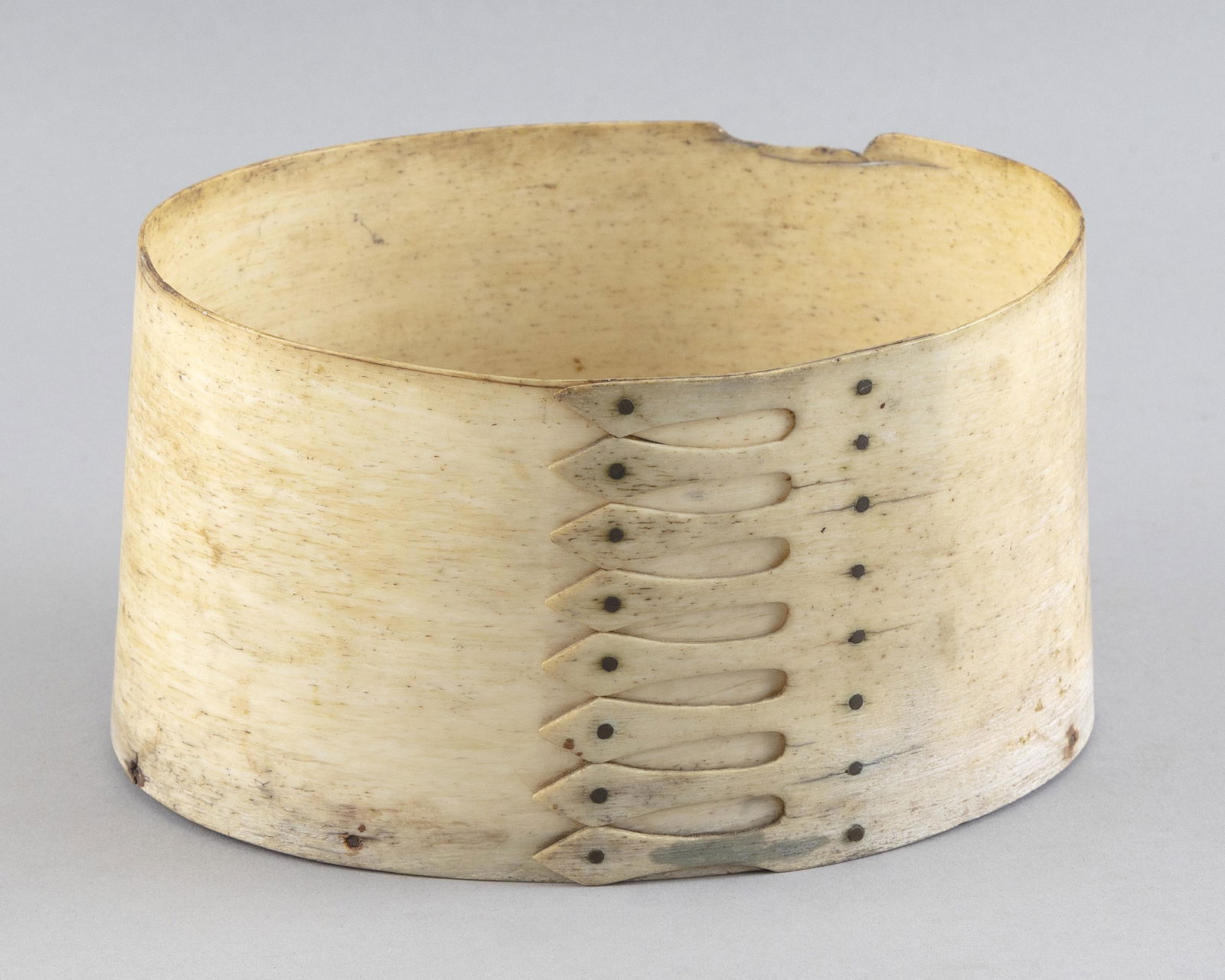 WHALEBONE DITTY BOX 19th Century Height 3.5”. Length 6.5”. Width 5.25”. (1 of 2)
