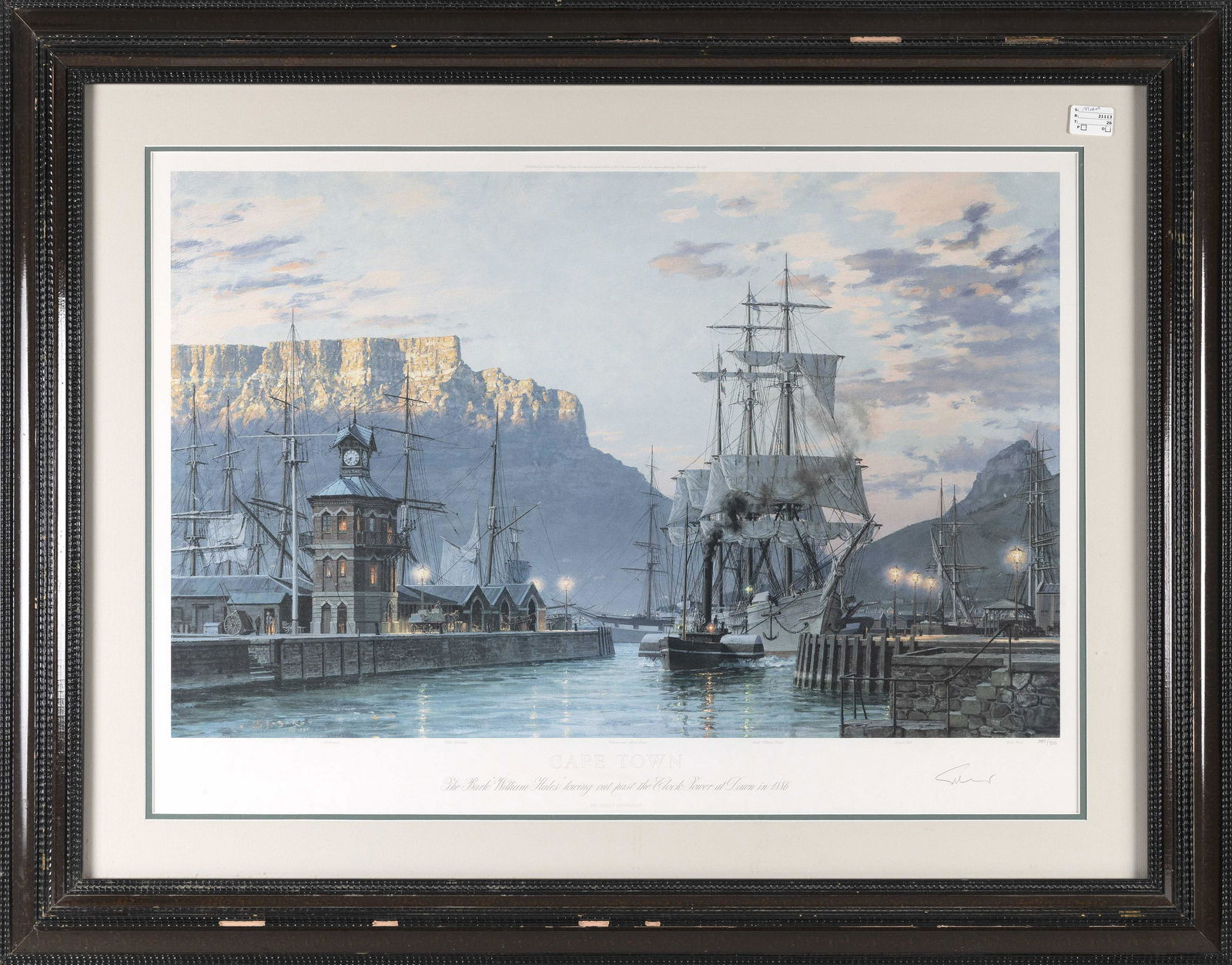 JOHN STOBART (Massachusetts/Florida, b. 1929), “Cape Town”., Lithograph, 19.25” x (1 of 2)