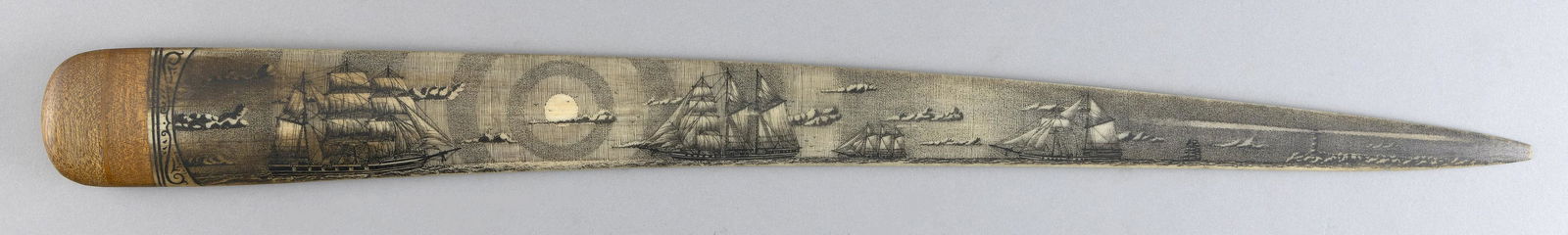 DECORATED SWORDFISH BILL BY KEITH HENRY Dated 1993 Total length 29". (1 of 2)