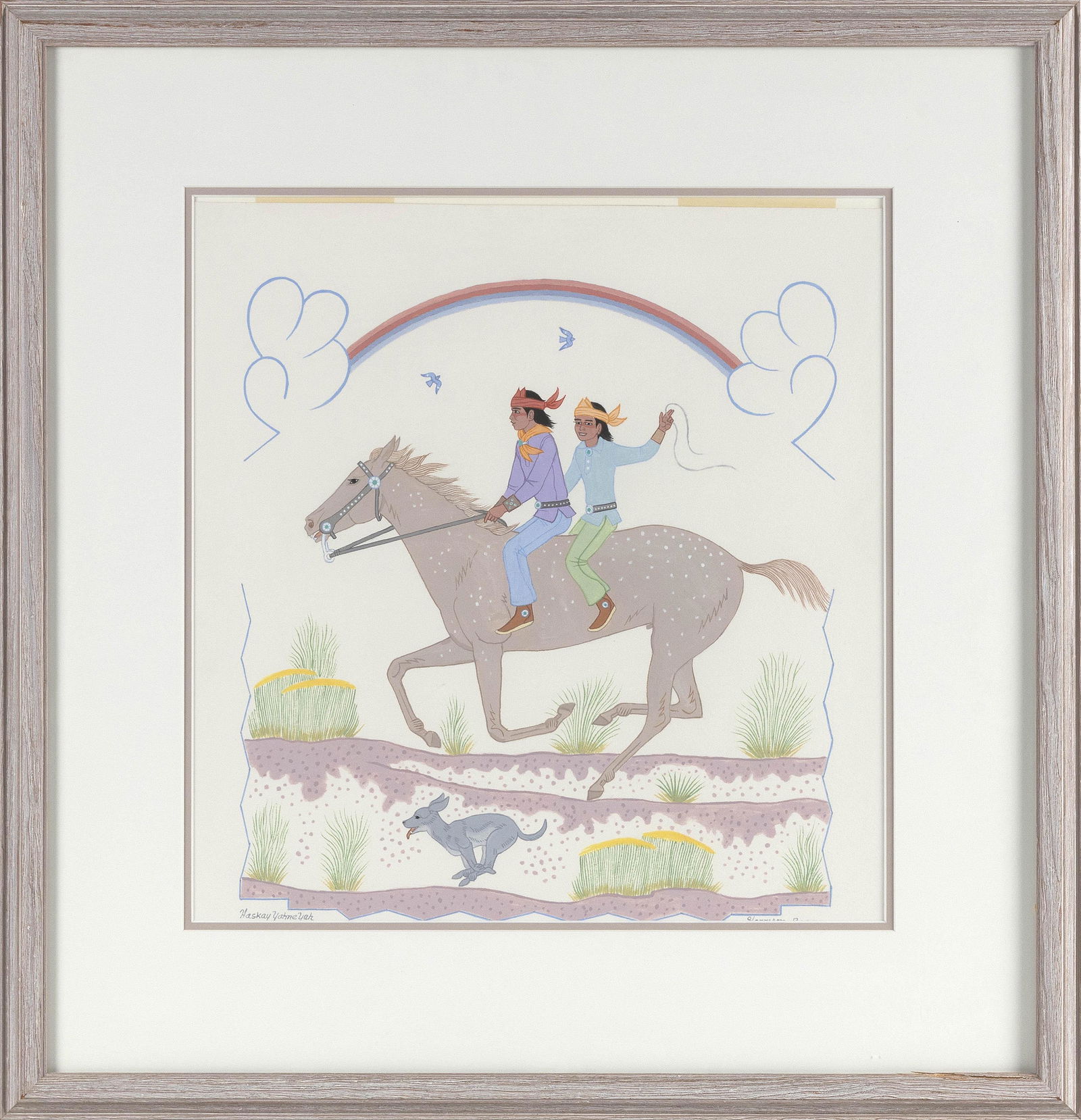 HARRISON (HASKAY YAHNE YAH) BEGAY (Arizona/New Mexico, 1914-2012), “Haskay Yahne Yah"., (1 of 2)