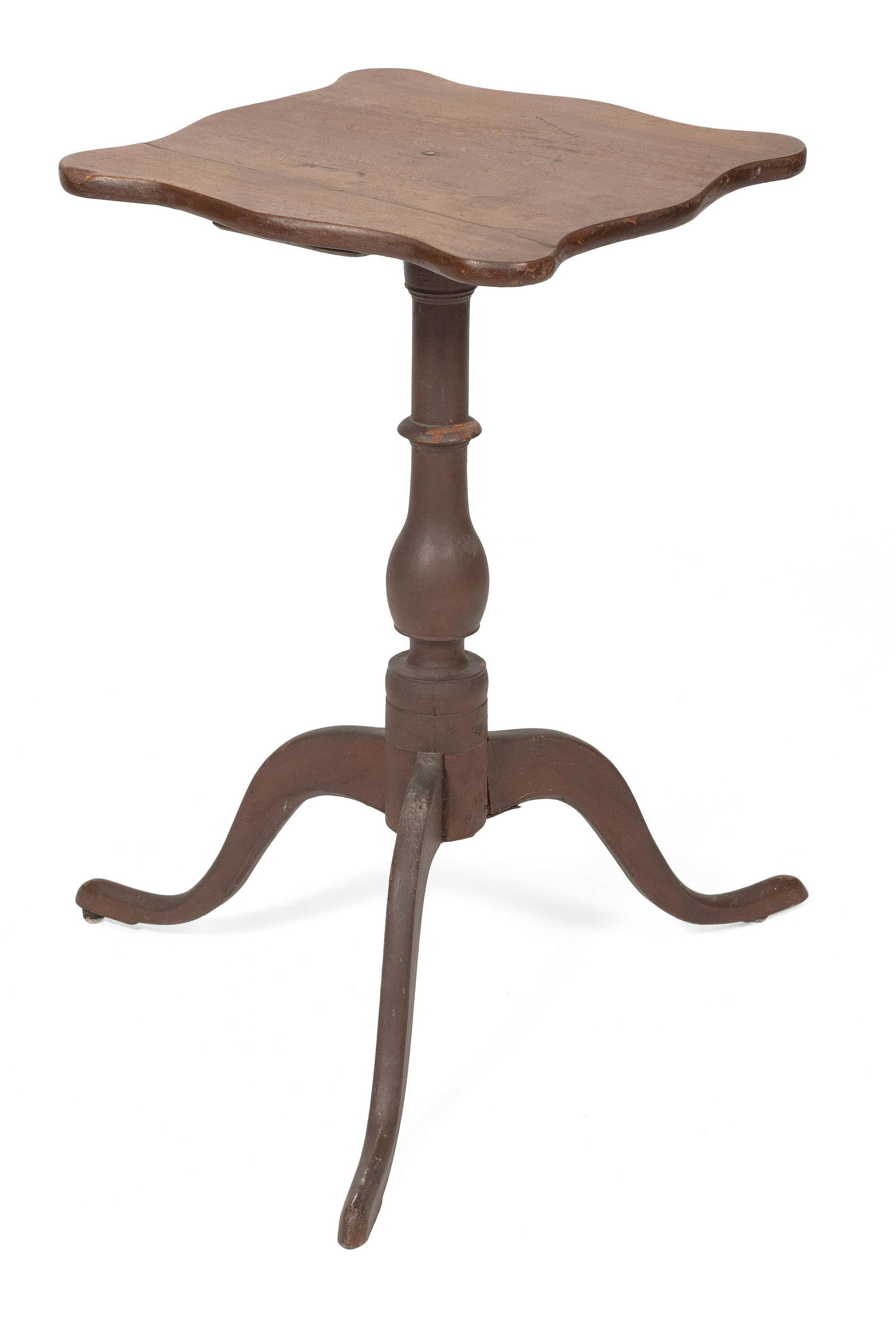 CANDLESTAND New England, Early 19th Century Height 26.25". Top 15.75" x 15.25". (1 of 1)