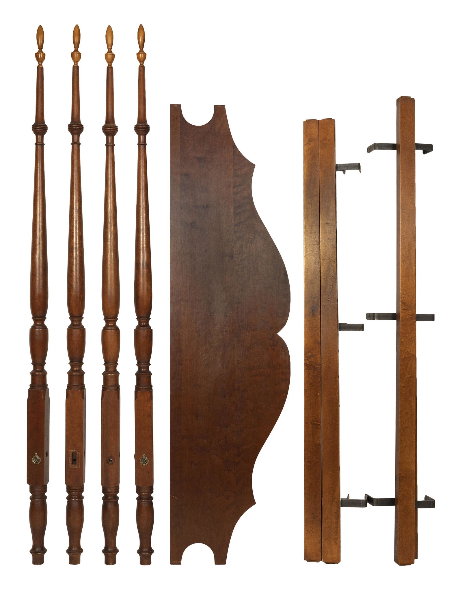 ELDRED WHEELER KING-SIZE BED Massachusetts, 20th Century Headboard width 78”. (1 of 1)