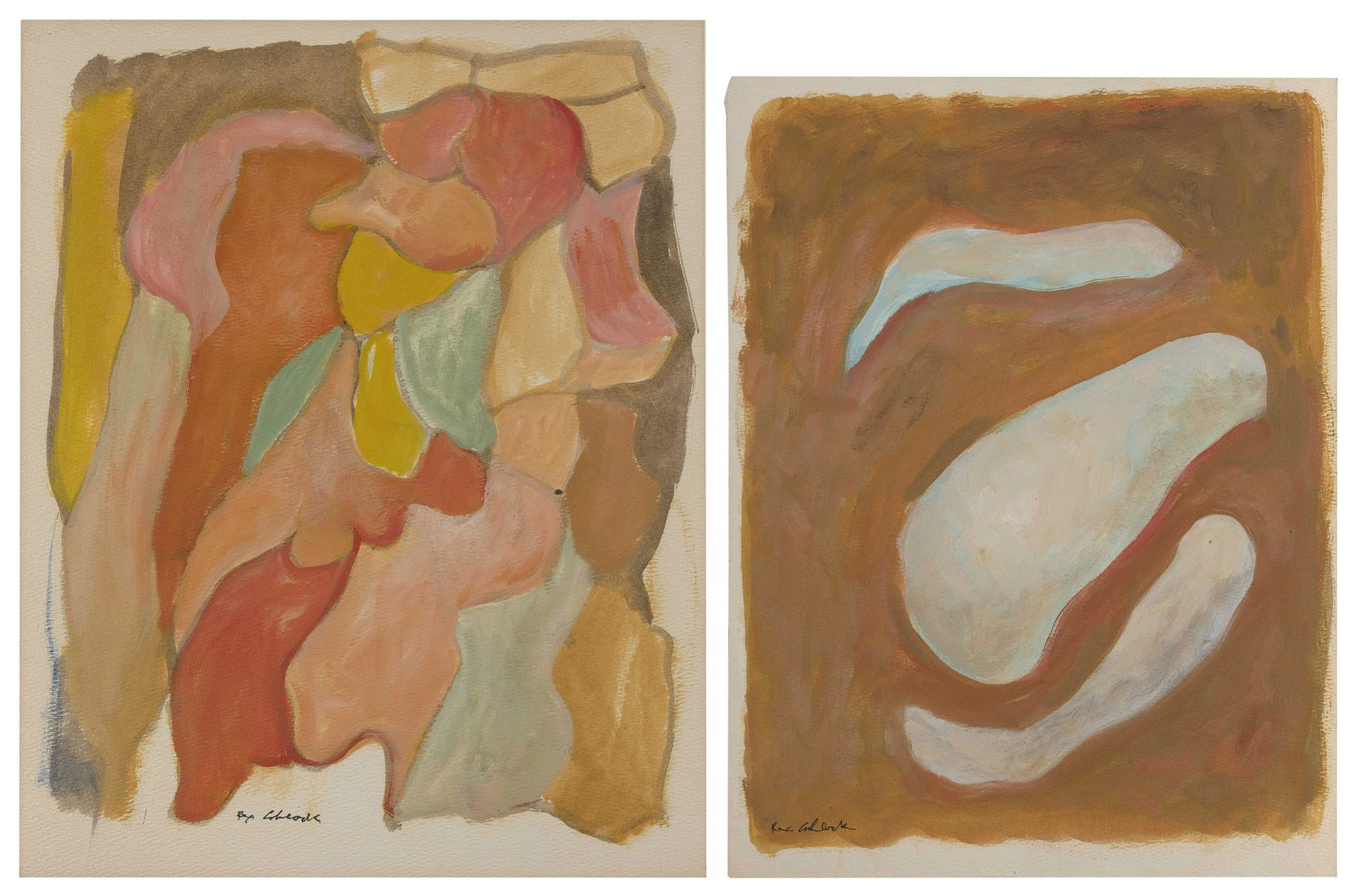 REX ASHLOCK (California/New York, 1918-1999), Two original works:, Unframed. (1 of 1)