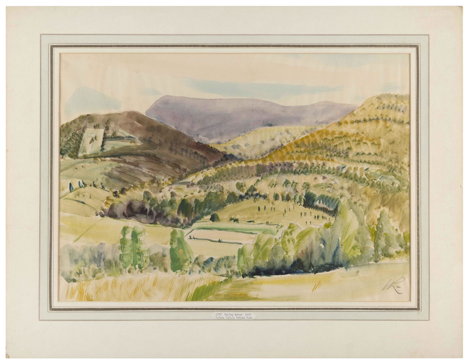 HAYLEY LEVER (New York/Massachusetts/England/Australia, 1876-1958), Mountainous landscape, 1922., (1 of 1)