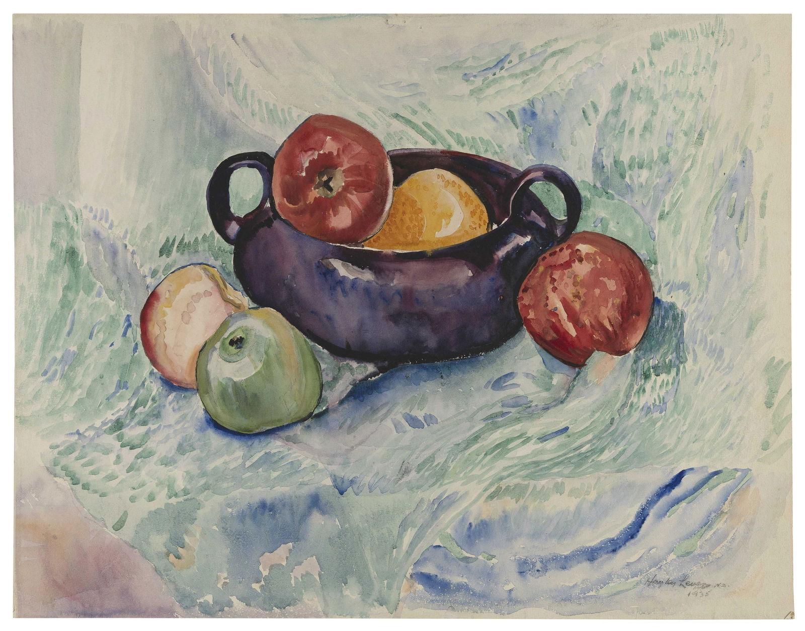 HAYLEY LEVER (New York/Massachusetts/England/Australia, 1876-1958), Still life of fruit, 1935., (1 of 1)