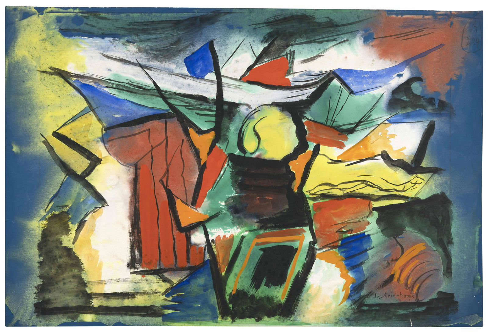 JOSEPH MEIERHANS (New York/Pennsylvania/North Carolina/Switzerland, 1890-1980), Abstract (1 of 1)