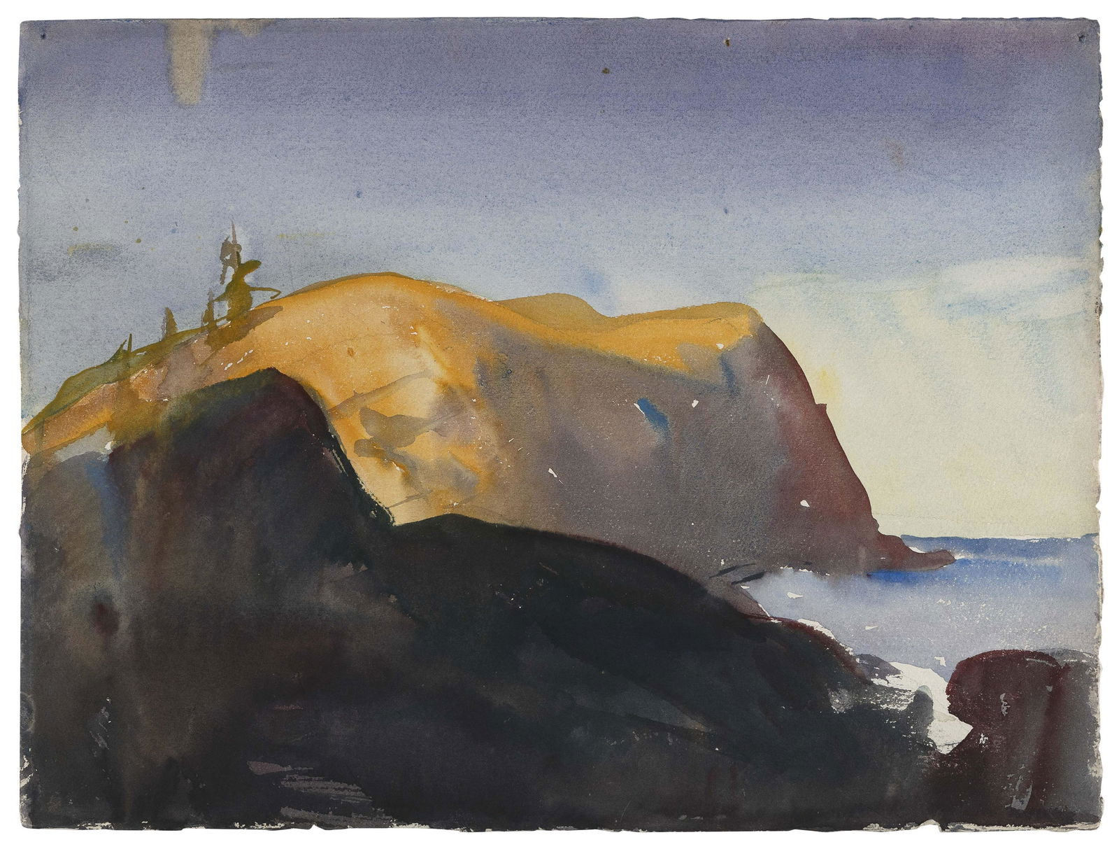 ALICE KENT PEARSON STODDARD (Pennsylvania/Connecticut, 1883-1976), Two Monhegan watercolors:, Both (1 of 4)