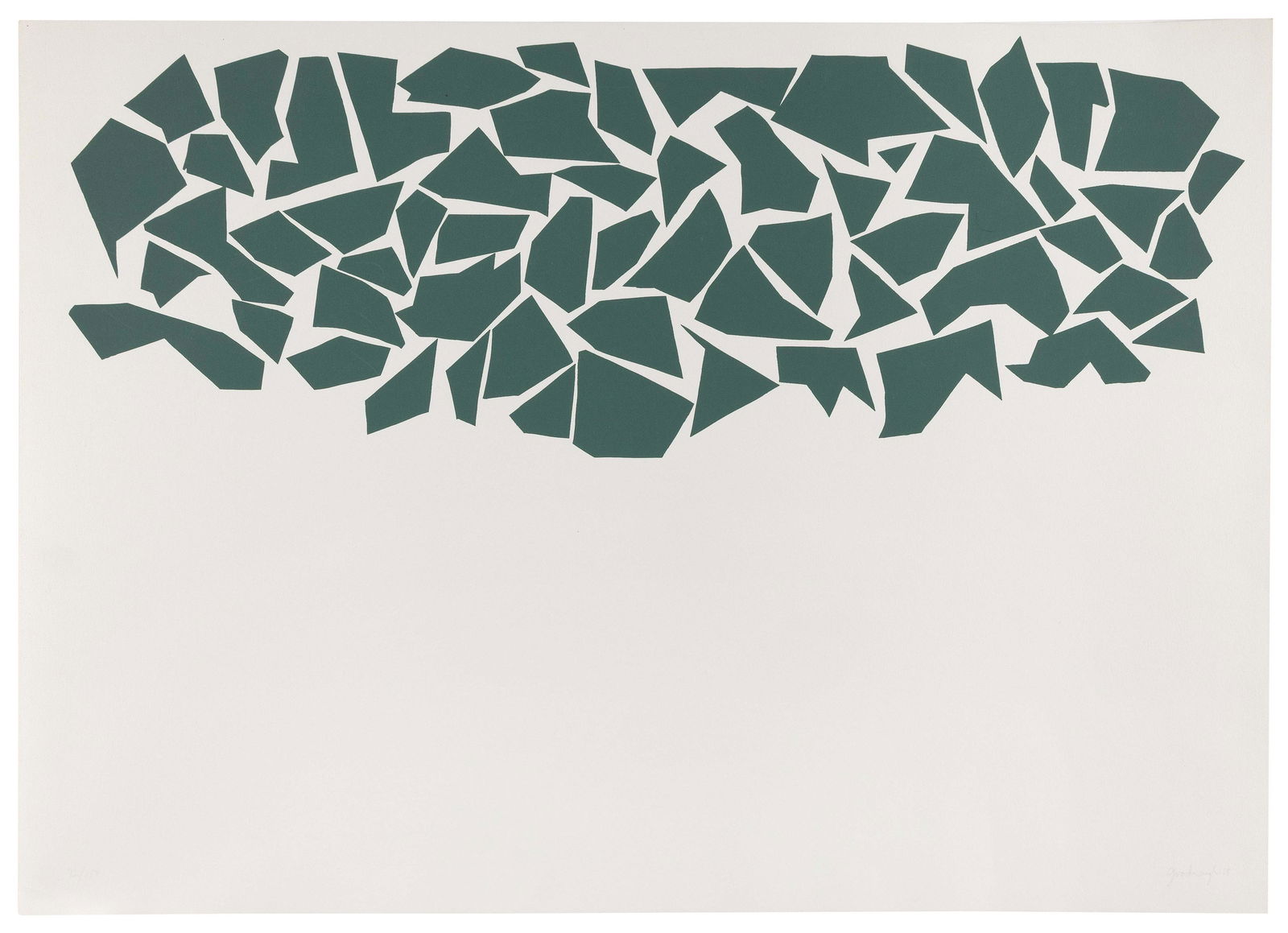 ROBERT ARTHUR GOODNOUGH (New York, 1917-2010), Abstract shapes, 1968., Color lithograph, 22” x (1 of 1)