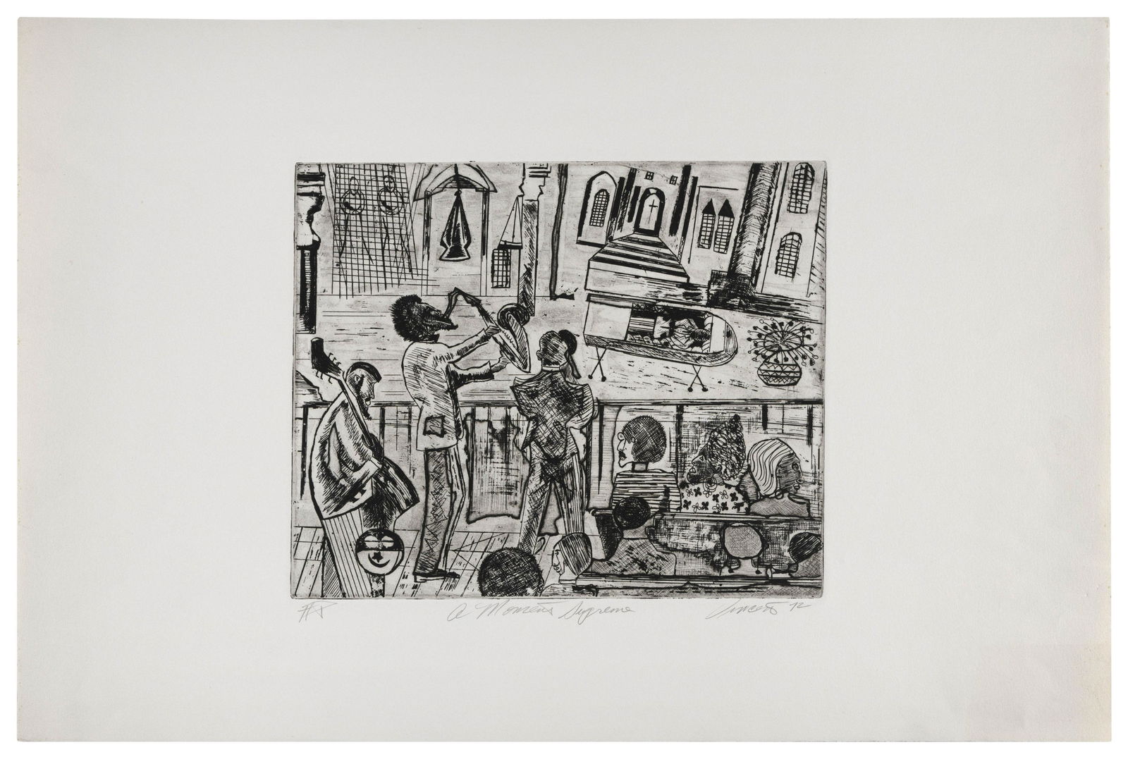 VINCENT SMITH (New York, 1929-2003), “A Moment Supreme”, 1972., Etching with aquatint, (1 of 1)