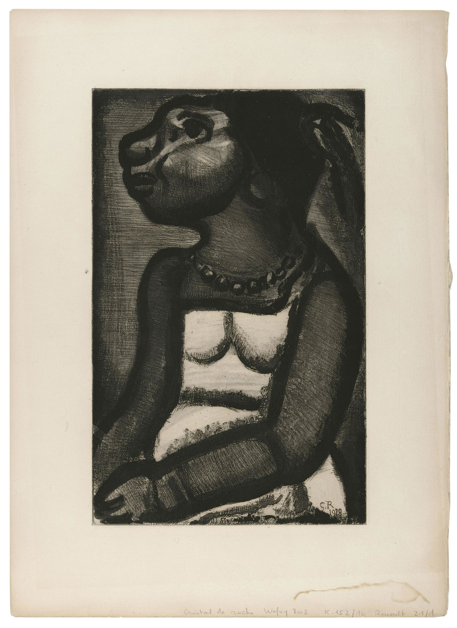 GEORGES ROUAULT   France, 1871-1958  "Cristal de Roche", 1928. Unsigned. From  Ré (1 of 1)