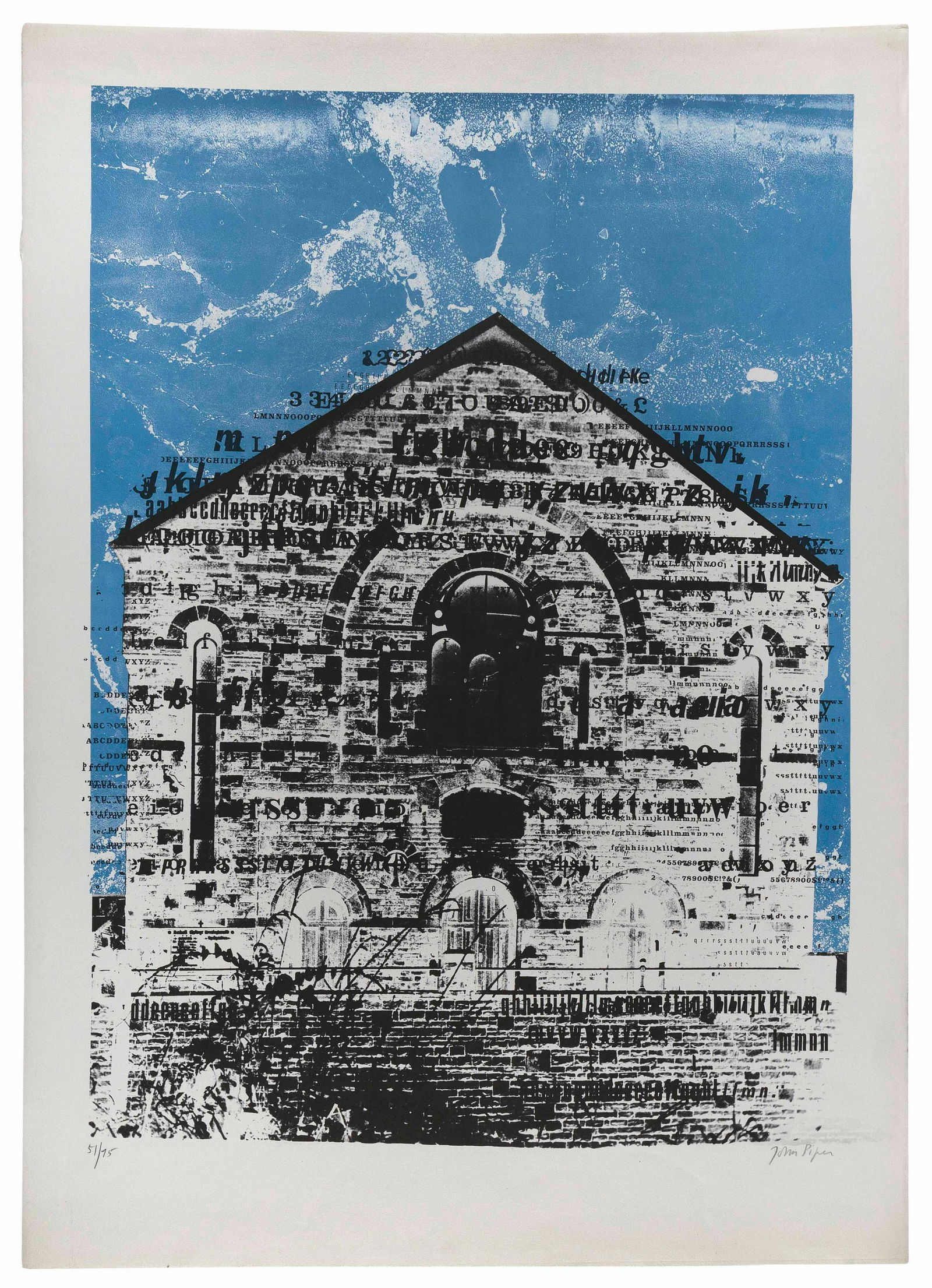 JOHN PIPER   England, 1903-1992  Crug Glas, Swansea, 1966. Published by Marlborough Fine Art, (1 of 1)