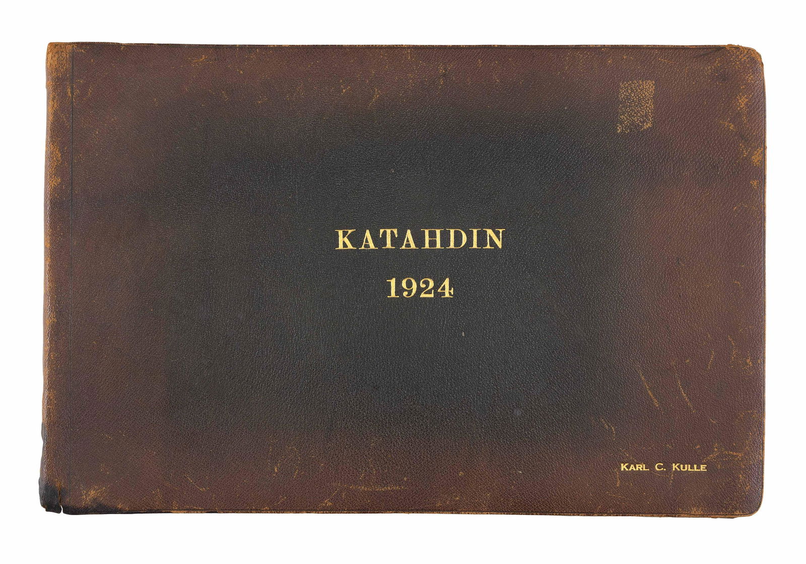 UNIQUE PHOTO JOURNAL OF A 1924 CAMPING TRIP TO MOUNT KATAHDIN, MAINE 10.25" x 15.5". (1 of 7)