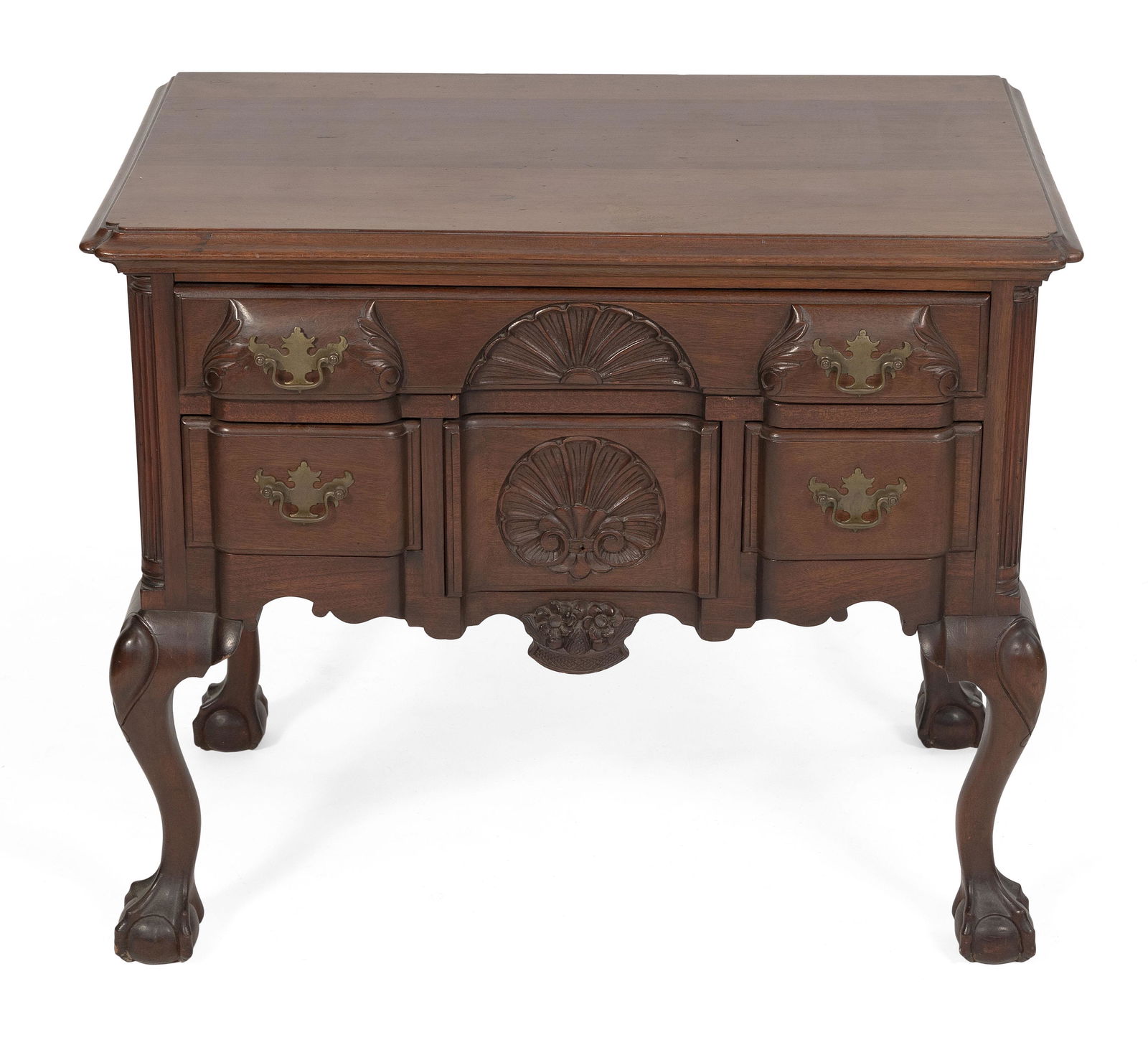CHIPPENDALE-STYLE LOWBOY Late 19th Century Height 27.5”. Width 32.5”. (1 of 3)