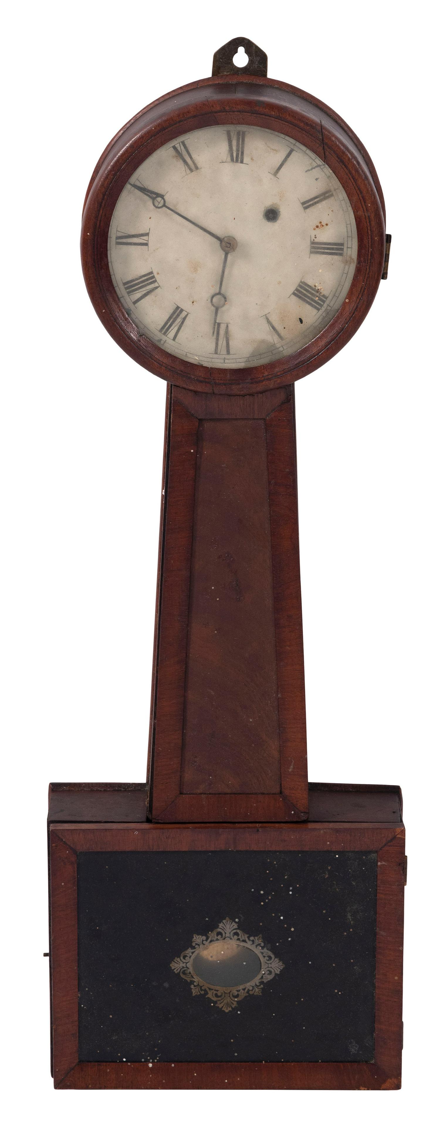 HOWARD-STYLE BANJO CLOCK Probably Massachusetts, 19th Century Height 28.75”. (1 of 2)