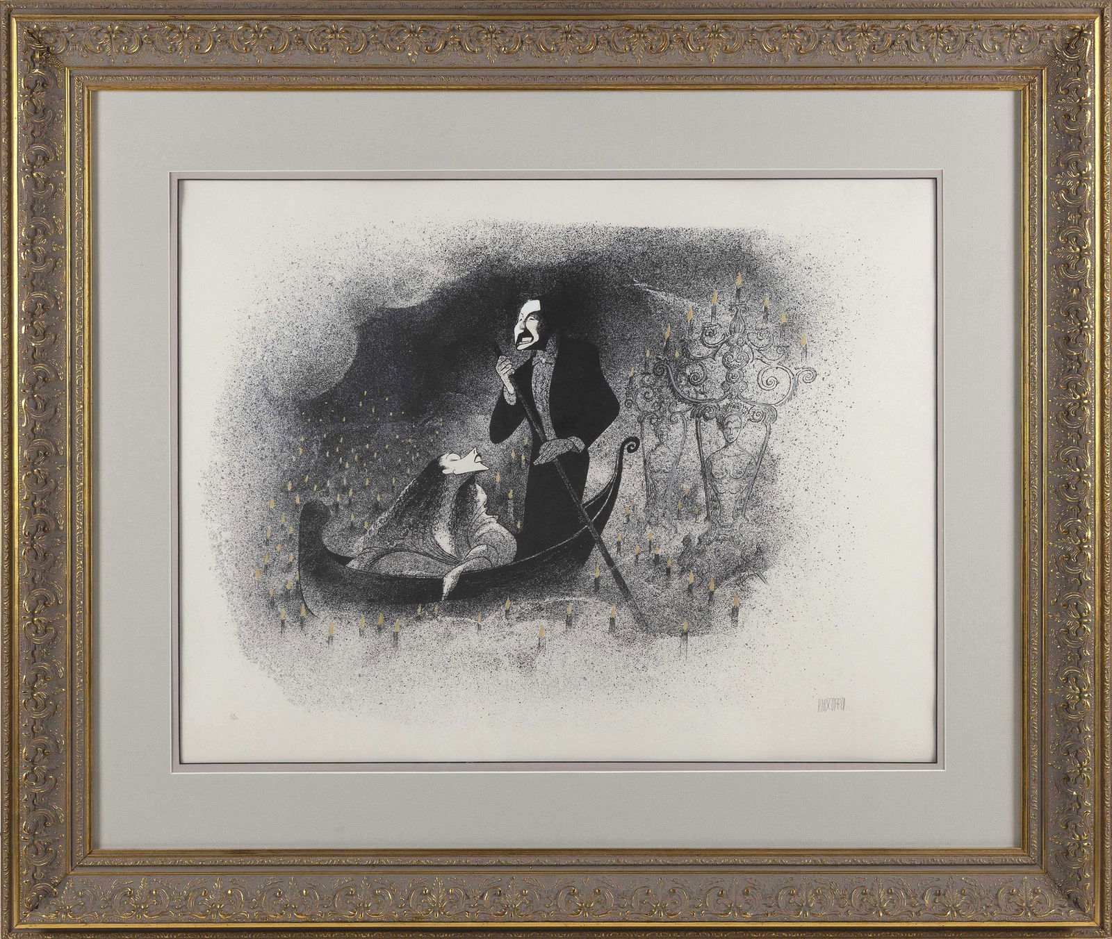 ALBERT HIRSCHFELD (New York/Missouri, 1903-2003), The Journey (From the Phantom of the Opera)., (1 of 1)