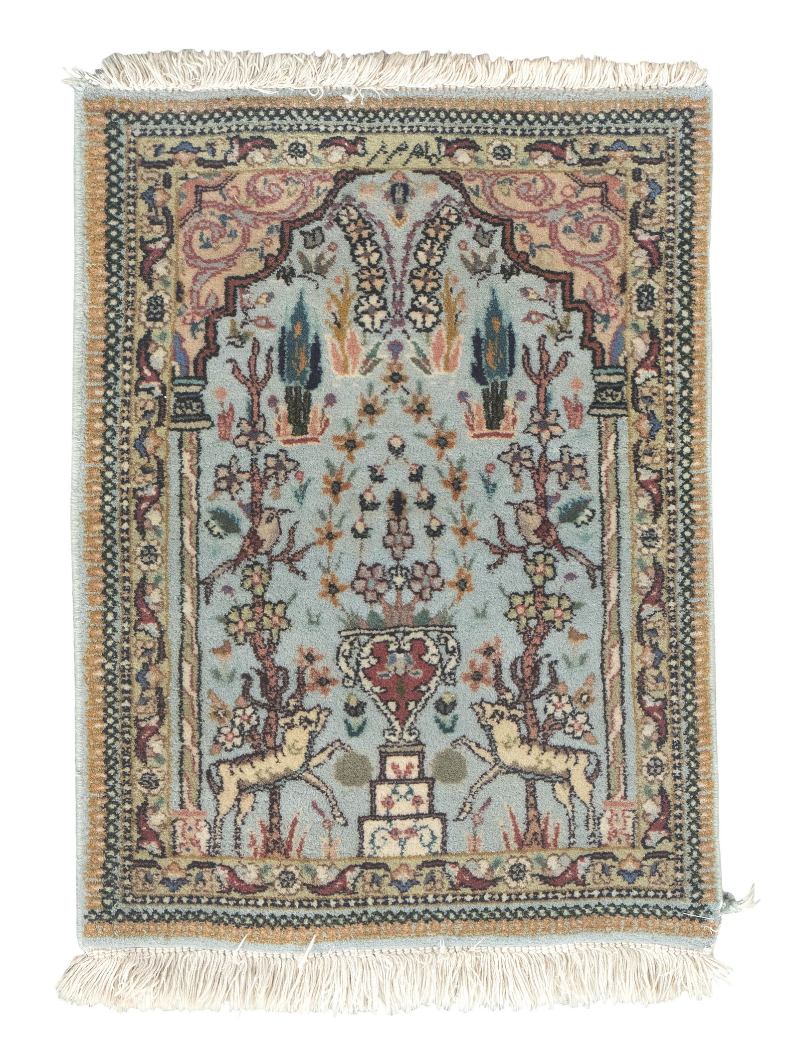 TABRIZ PRAYER RUG: 2’0” X 2’7” Last Quarter of the 20th Century (1 of 1)