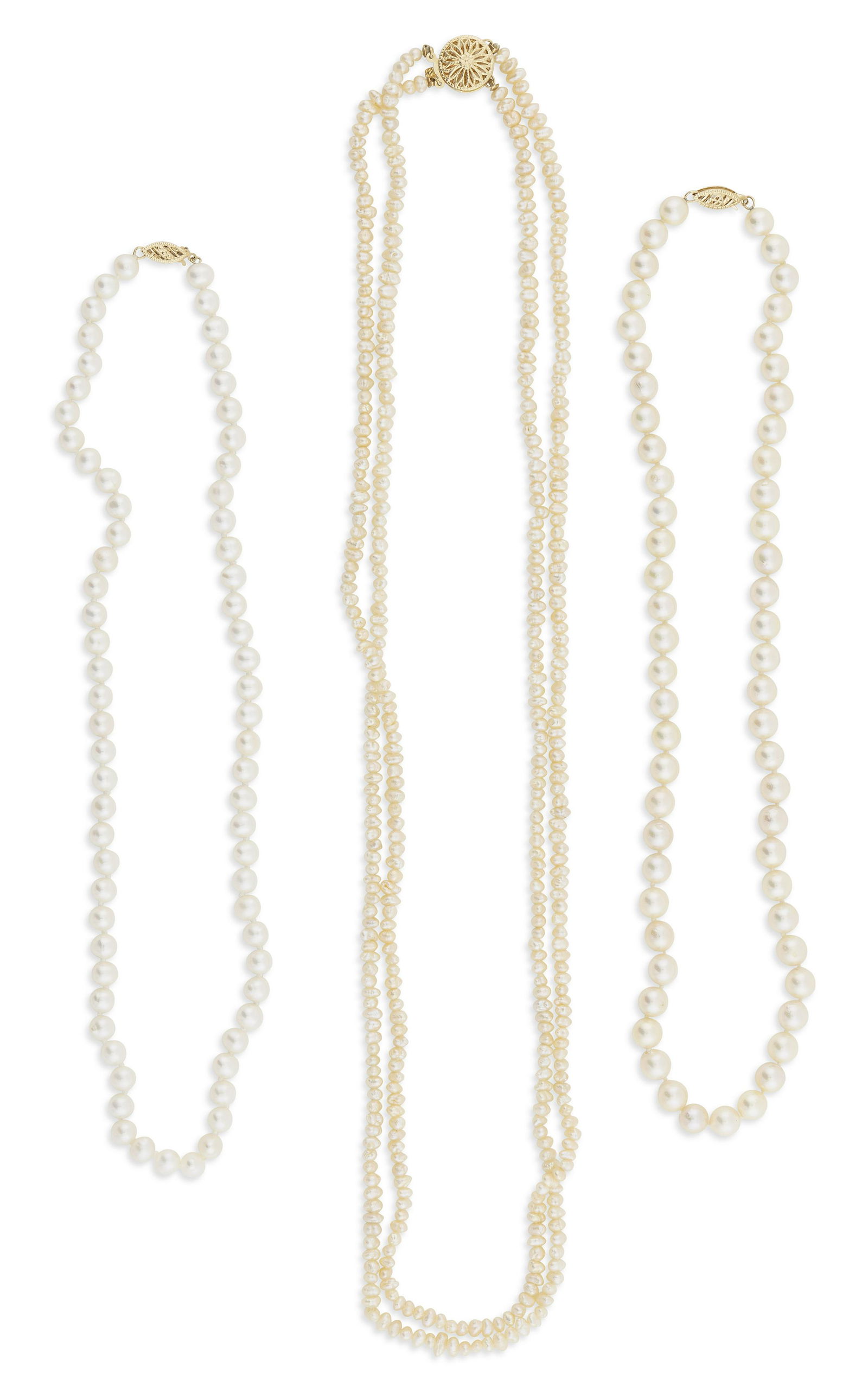 THREE PEARL NECKLACES (1 of 1)