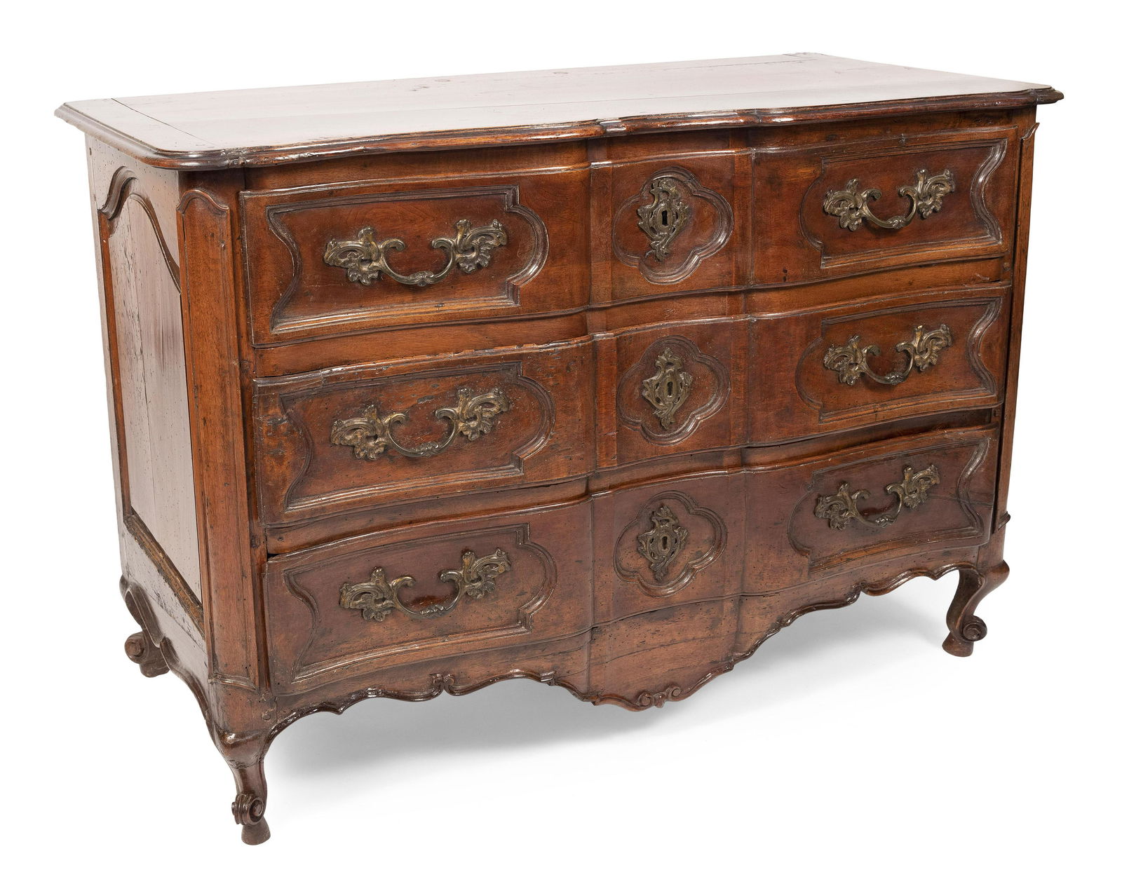 FRENCH COUNTRY BUREAU 19th Century Height 36". Width 49". Depth 23". (1 of 1)