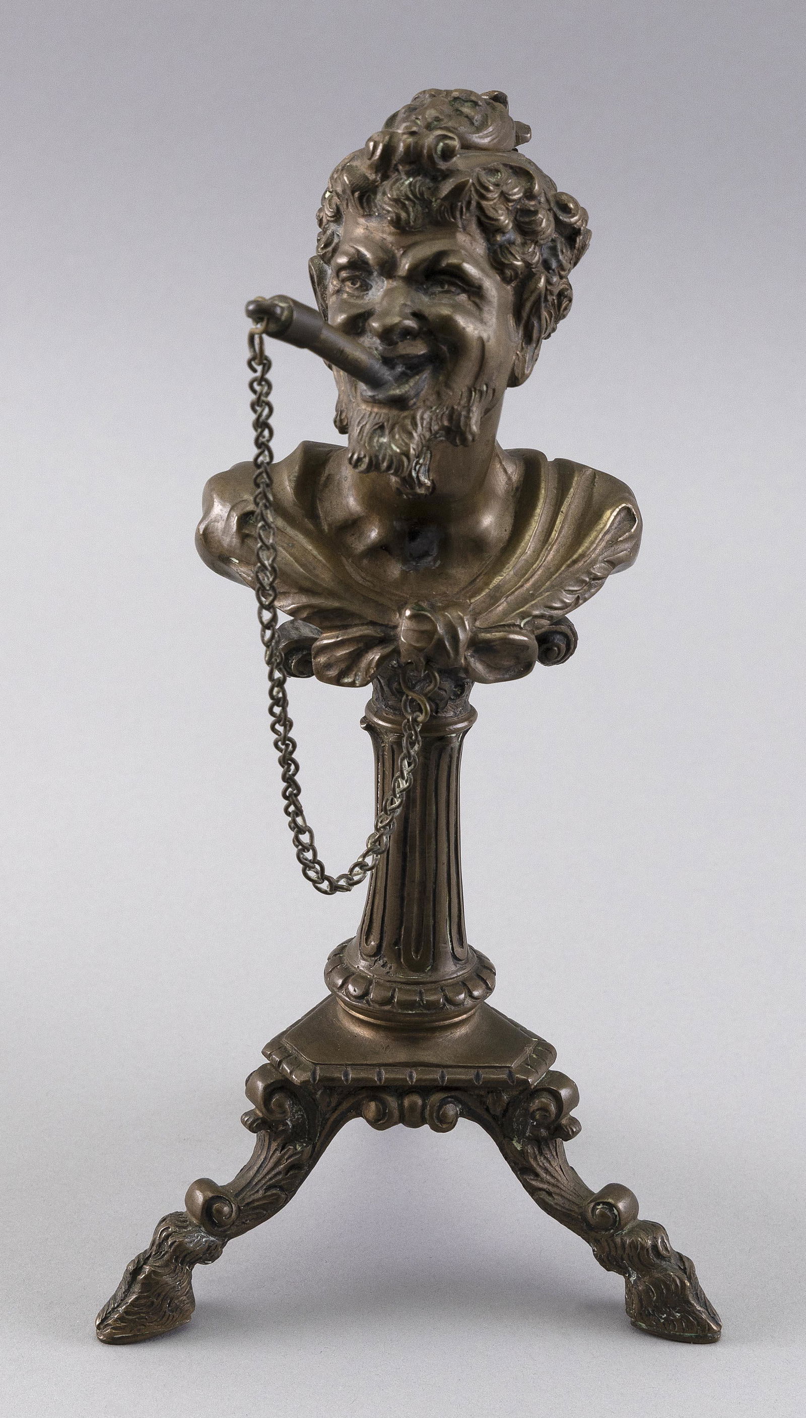 FIGURAL BRONZE CIGAR LIGHTER 19th Century Height 10”. (1 of 4)