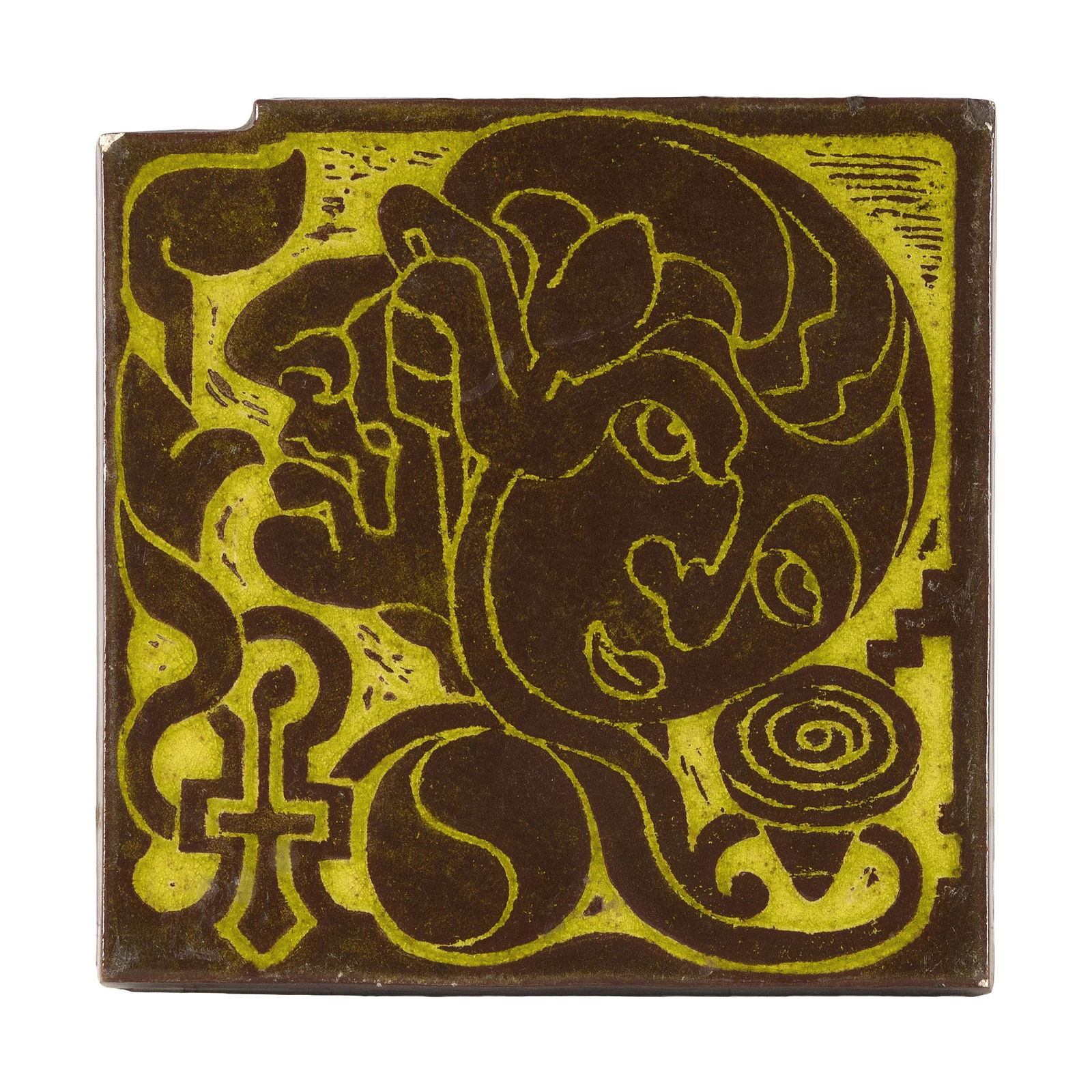 HENRY HEERUP FOR ROYAL COPENHAGEN TILE Denmark, Mid-20th Century 9” x 9”. (1 of 2)