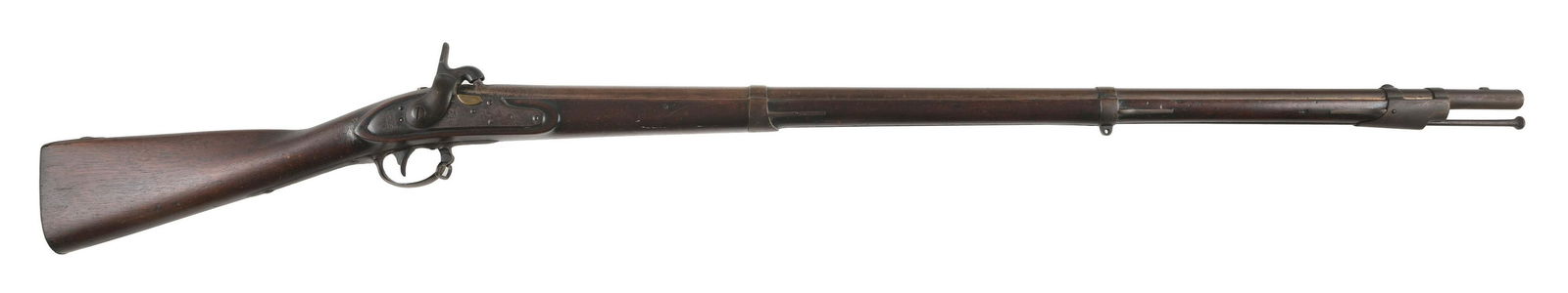 U.S. SPRINGFIELD MODEL 1824 MUSKET 19th Century Length of barrel 42”. Total length 58". (1 of 2)