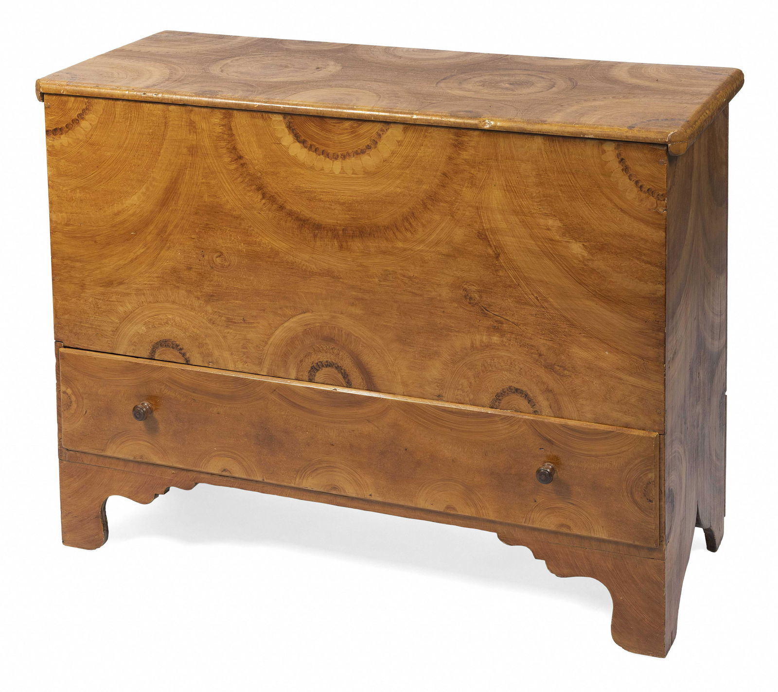 ONE-DRAWER BLANKET CHEST 19th Century Height 32”. Width 41”. Depth 18”. (1 of 2)