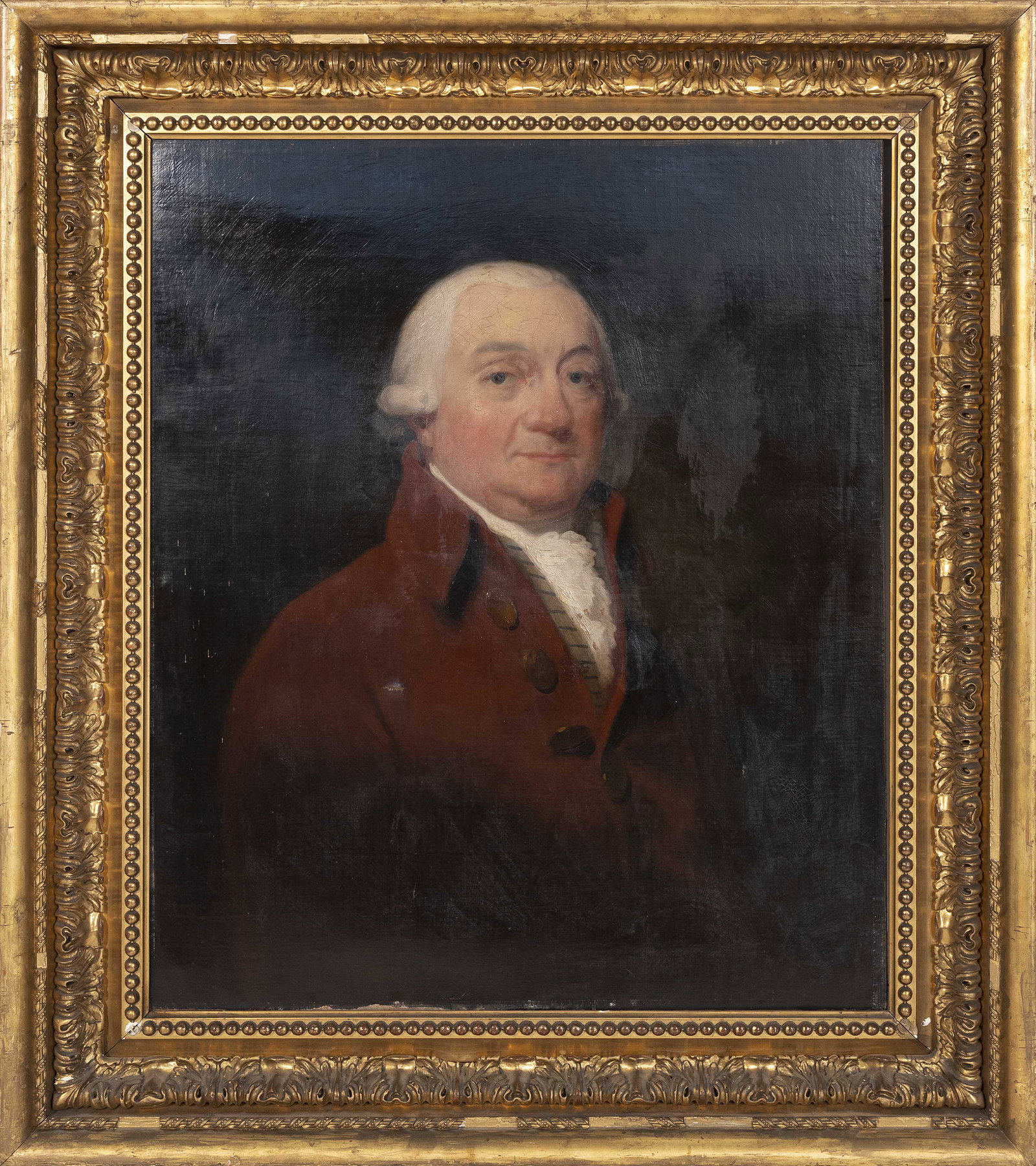 MANNER OF GILBERT STUART (America, Early 19th Century), Portrait of a gentleman, possibly James: MANNER OF GILBERT STUARTAmerica, Early 19th CenturyPortrait of a gentleman, possibly James Bindley. Unsigned. Similar to the 1819 mezzotint of James Bindley by William Say.Oil on canvas, 30” x 2