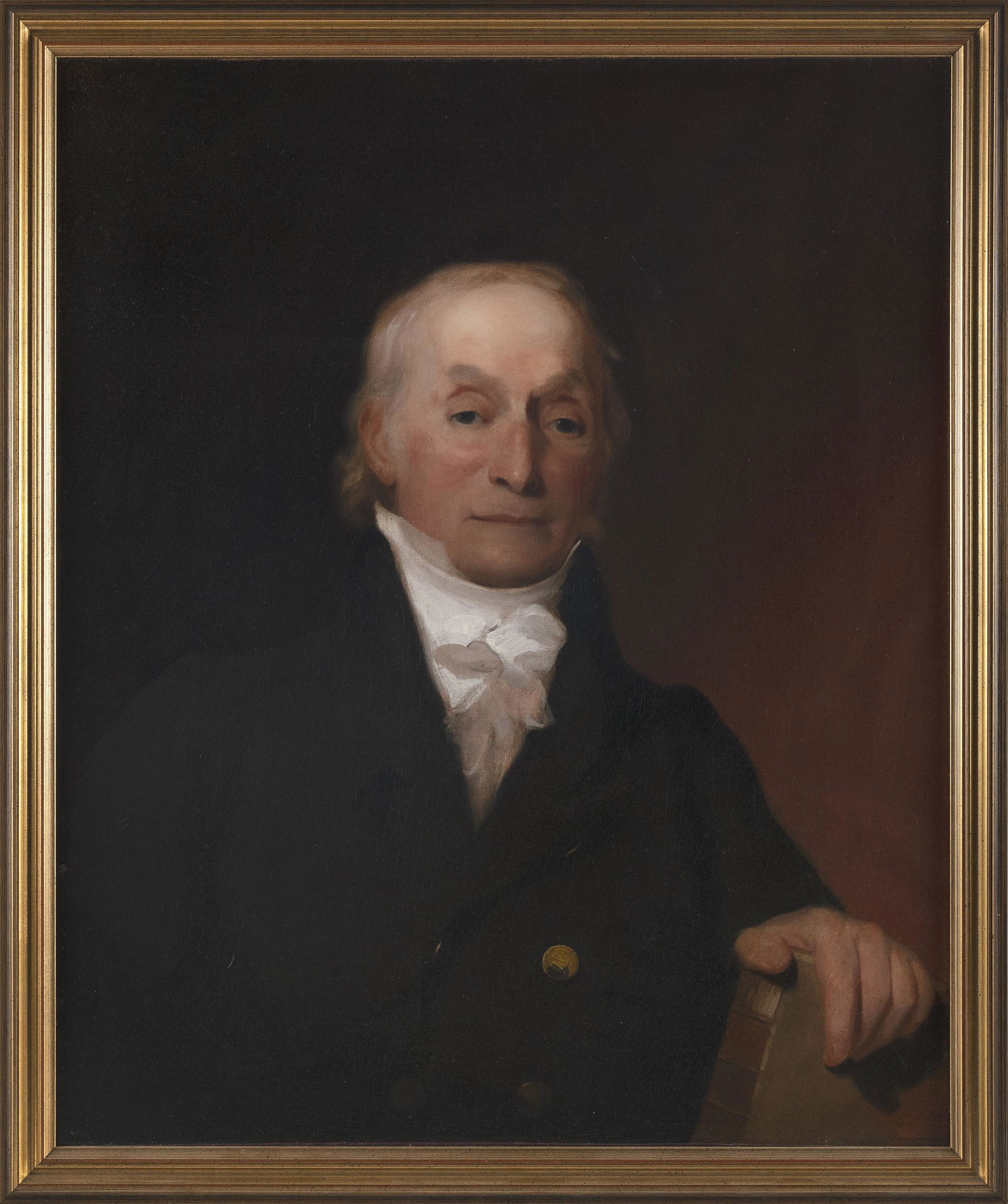 THOMAS SULLY (Pennsylvania/England, 1783-1872), Portrait of Jared Mansfield, professor of: THOMAS SULLYPennsylvania/England, 1783-1872Portrait of Jared Mansfield, professor of mathematics, West Point. Unsigned. By descent in the Mansfield family. According to family, Mansfield was so belove